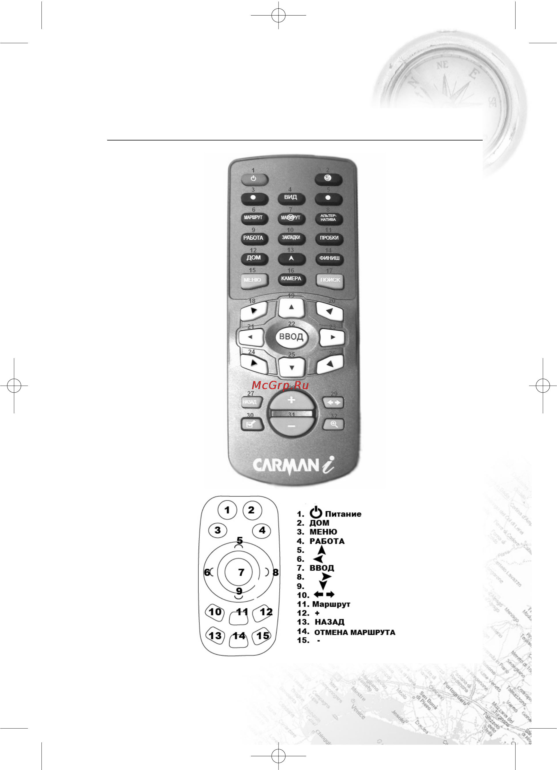 Carmani CB-400 [11/112] Управление прибором