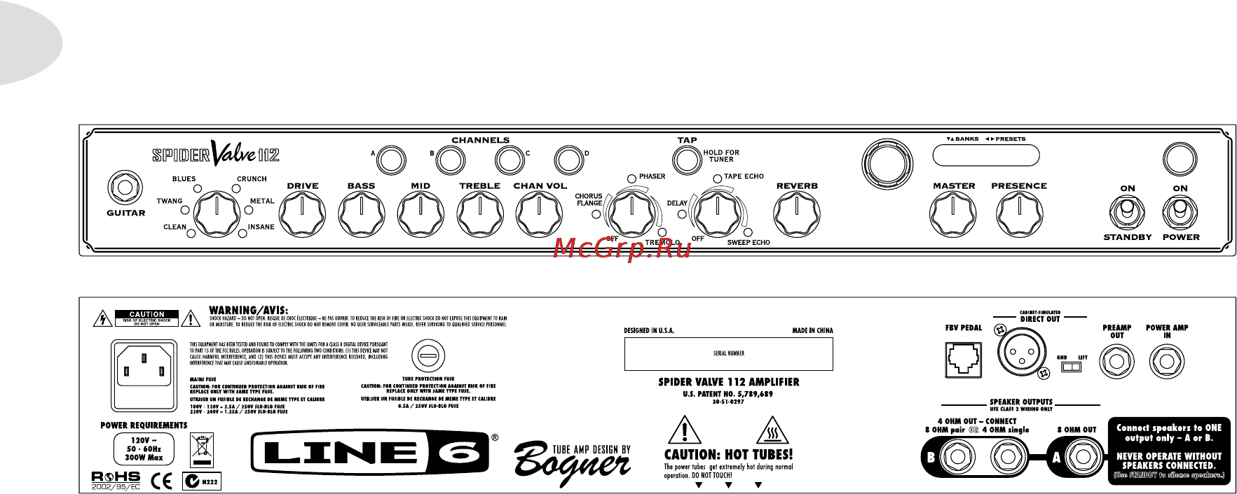 Line6 BOGNER SPIDER VALVE 412-T [4/24] История spider valve