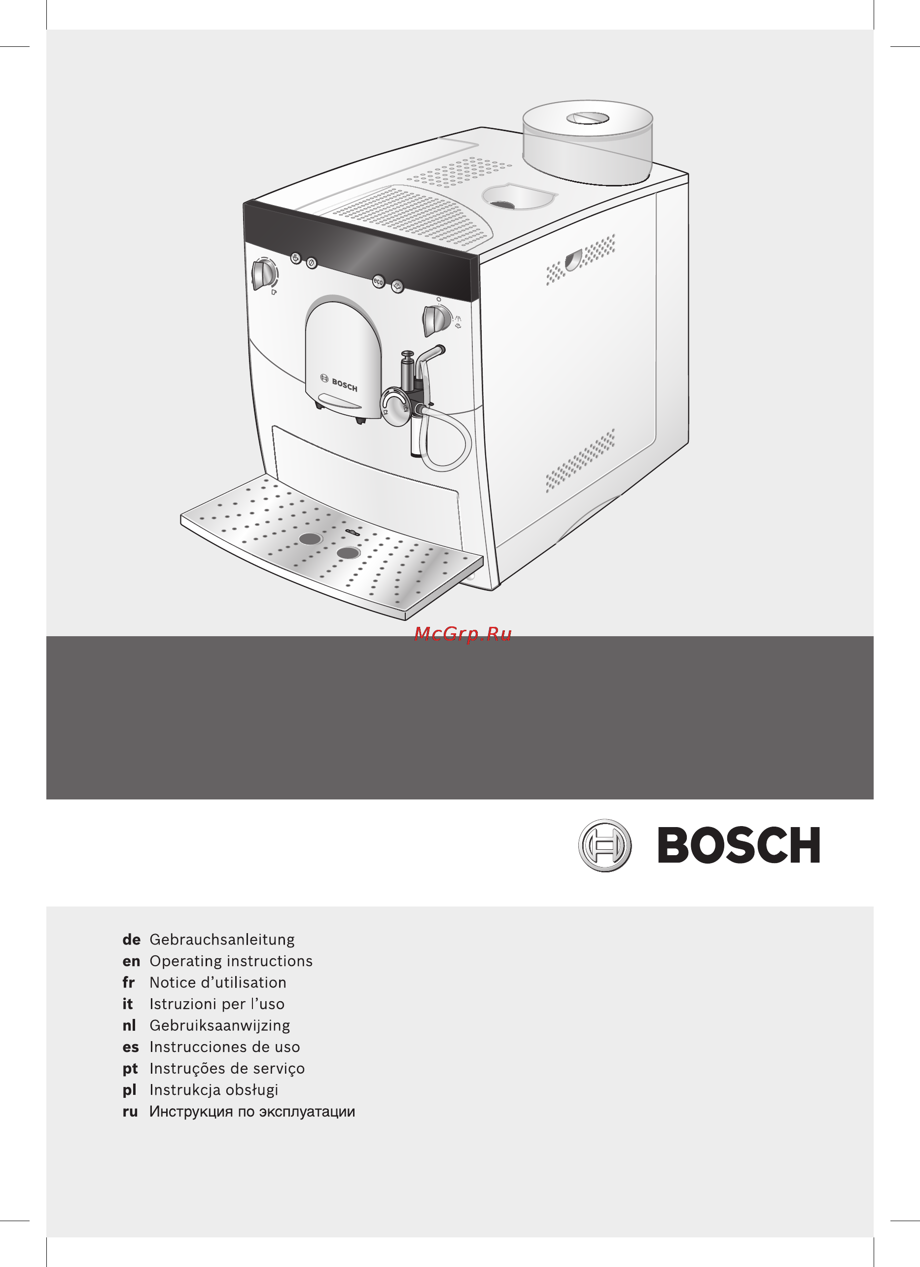 Bosch TCA 5809 Инструкция по эксплуатации онлайн