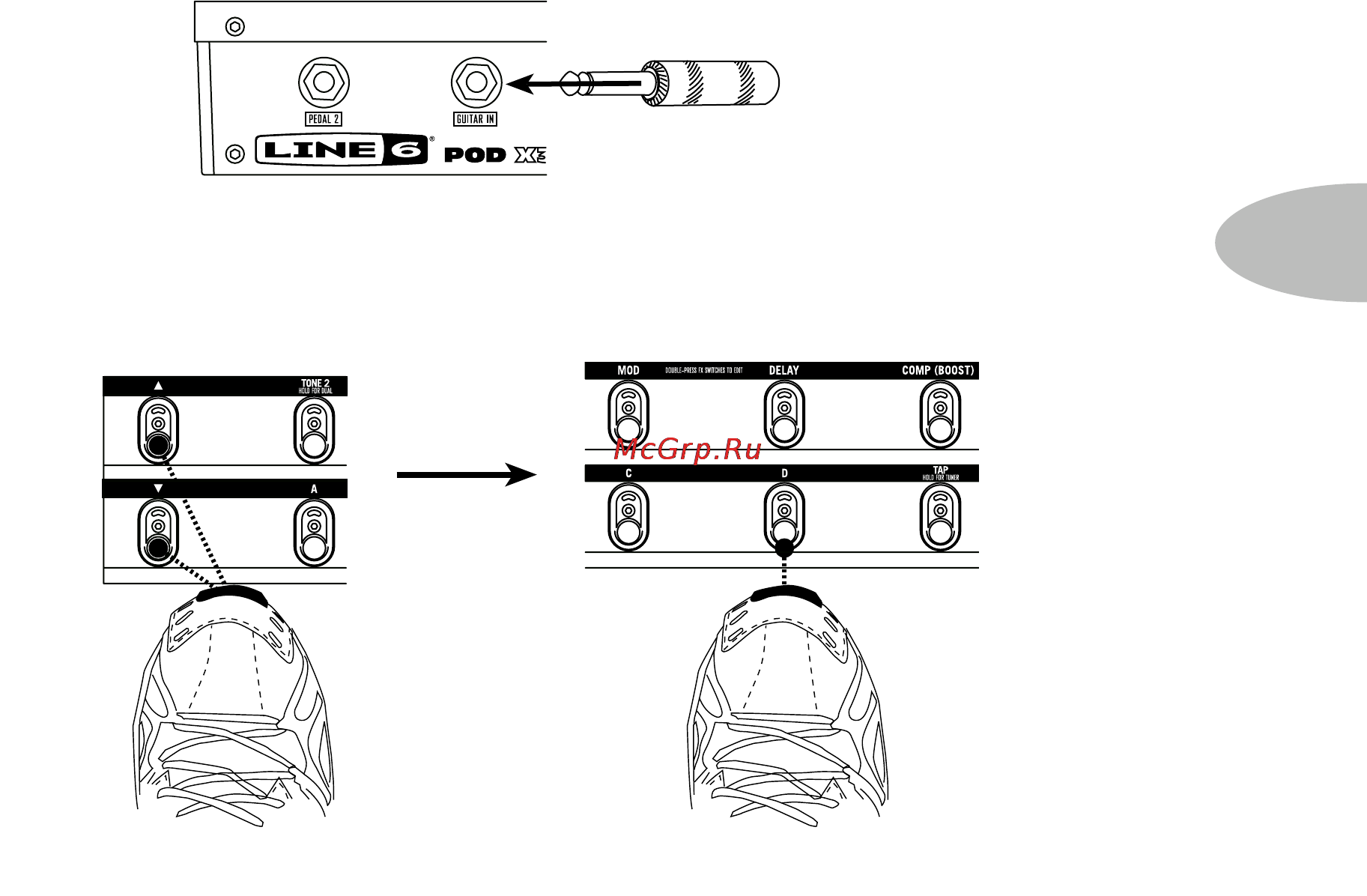 Line6 POD X3 DIRECT DESKTOP GUITAR PREAMP W/USB [5/116] Pod x3