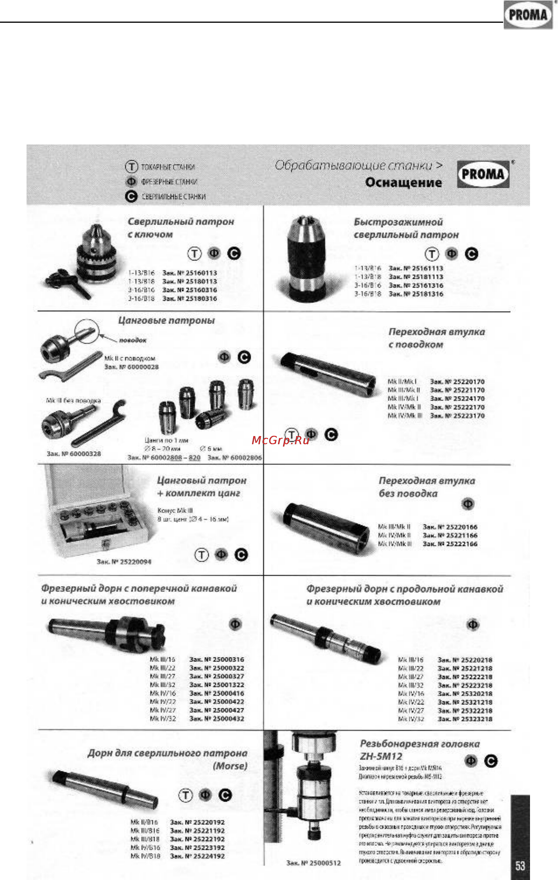 Proma SM-300E 25951830 [35/41] Приложения по оснастке