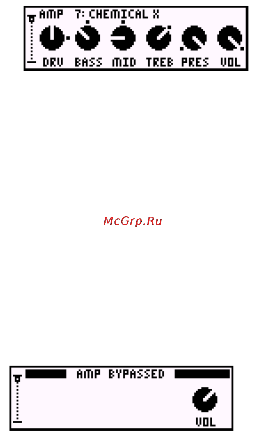 Line6 POD XT LIVE DIRECT FLOOR GUITAR PREAMPLIFIER [27/109] Меню редактирования edit menu