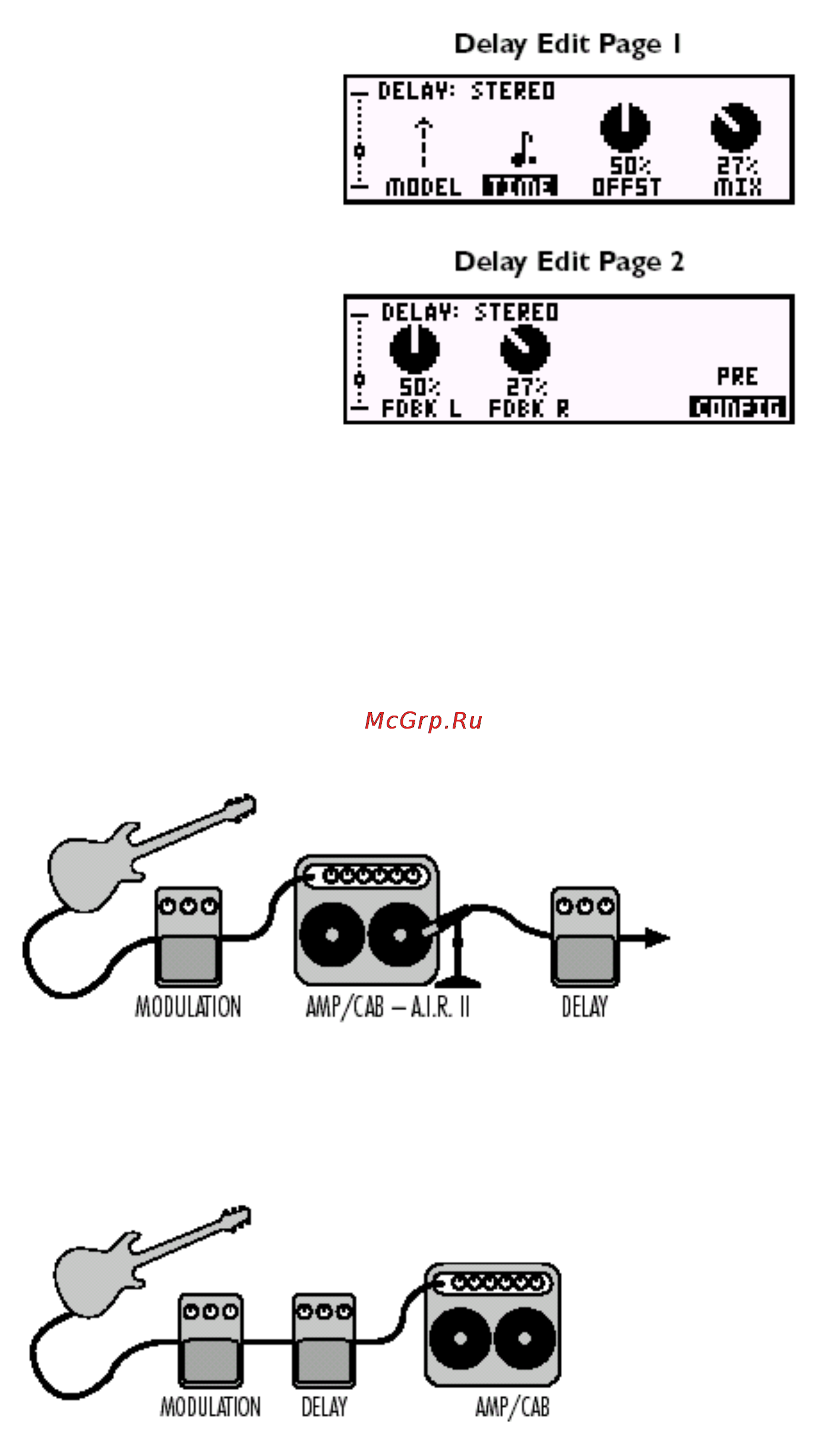 Line6 POD XT LIVE DIRECT FLOOR GUITAR PREAMPLIFIER [30/109] Конфигурация config
