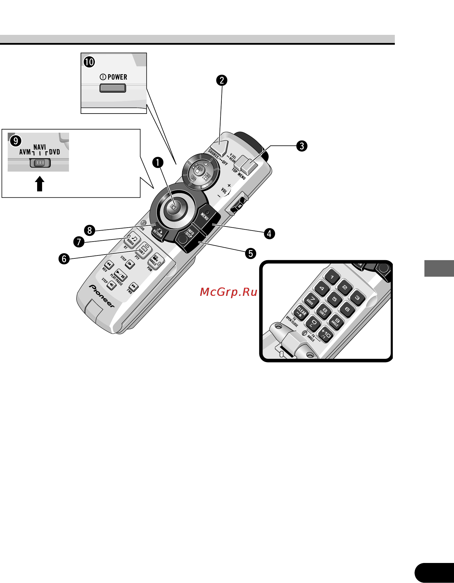 Pioneer XDV-P9 [55/84] Using it as a navigation system remote control