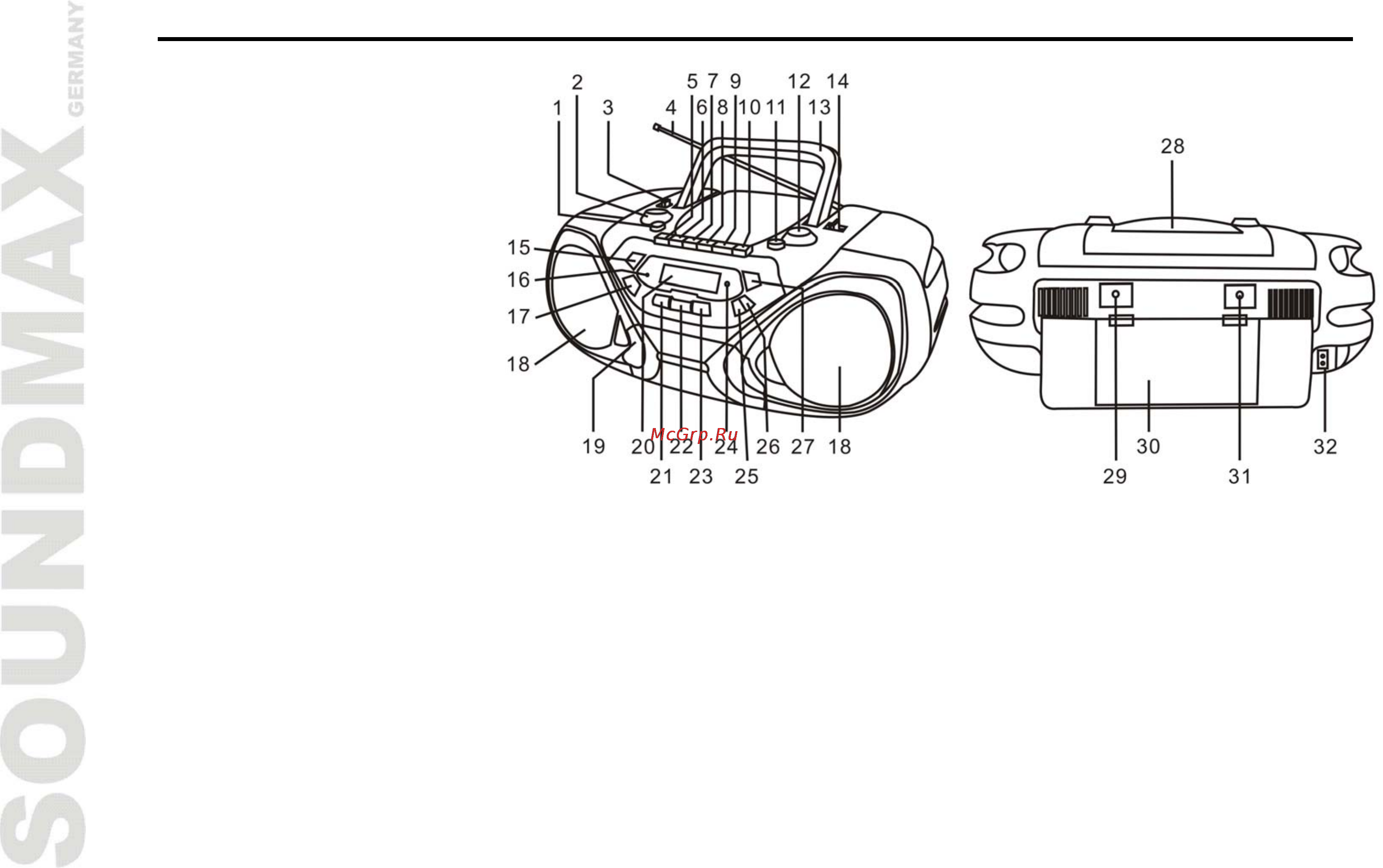 Soundmax SM-2402 [2/17] Description