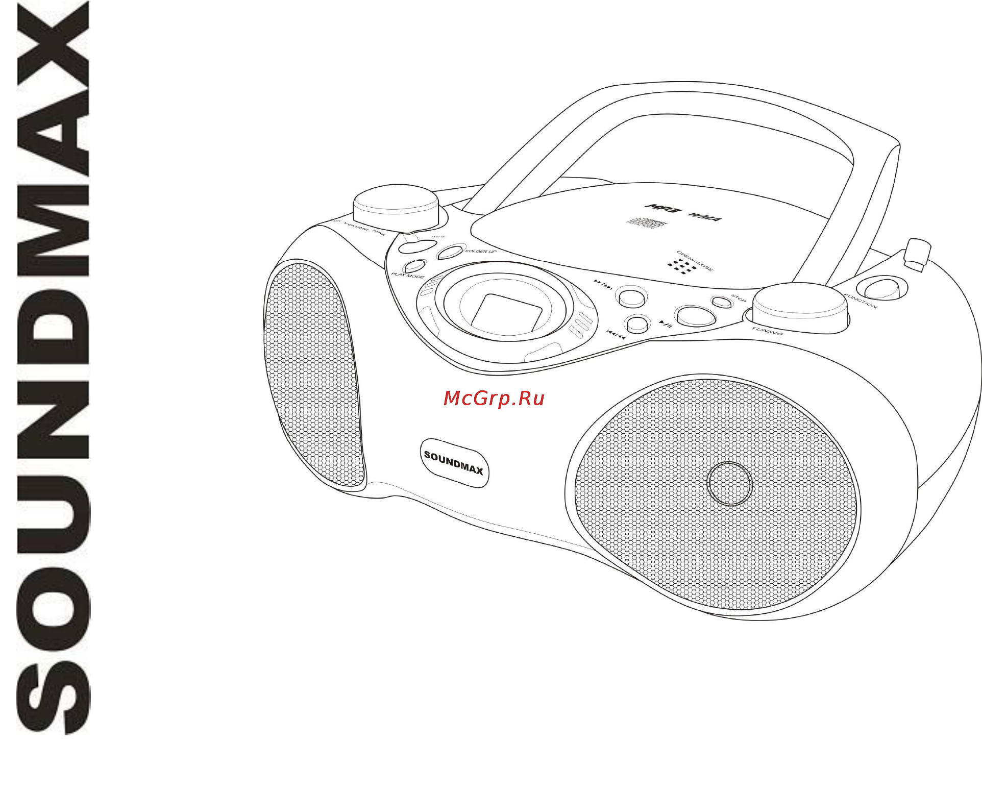 Soundmax SM-2401 Инструкция по эксплуатации онлайн