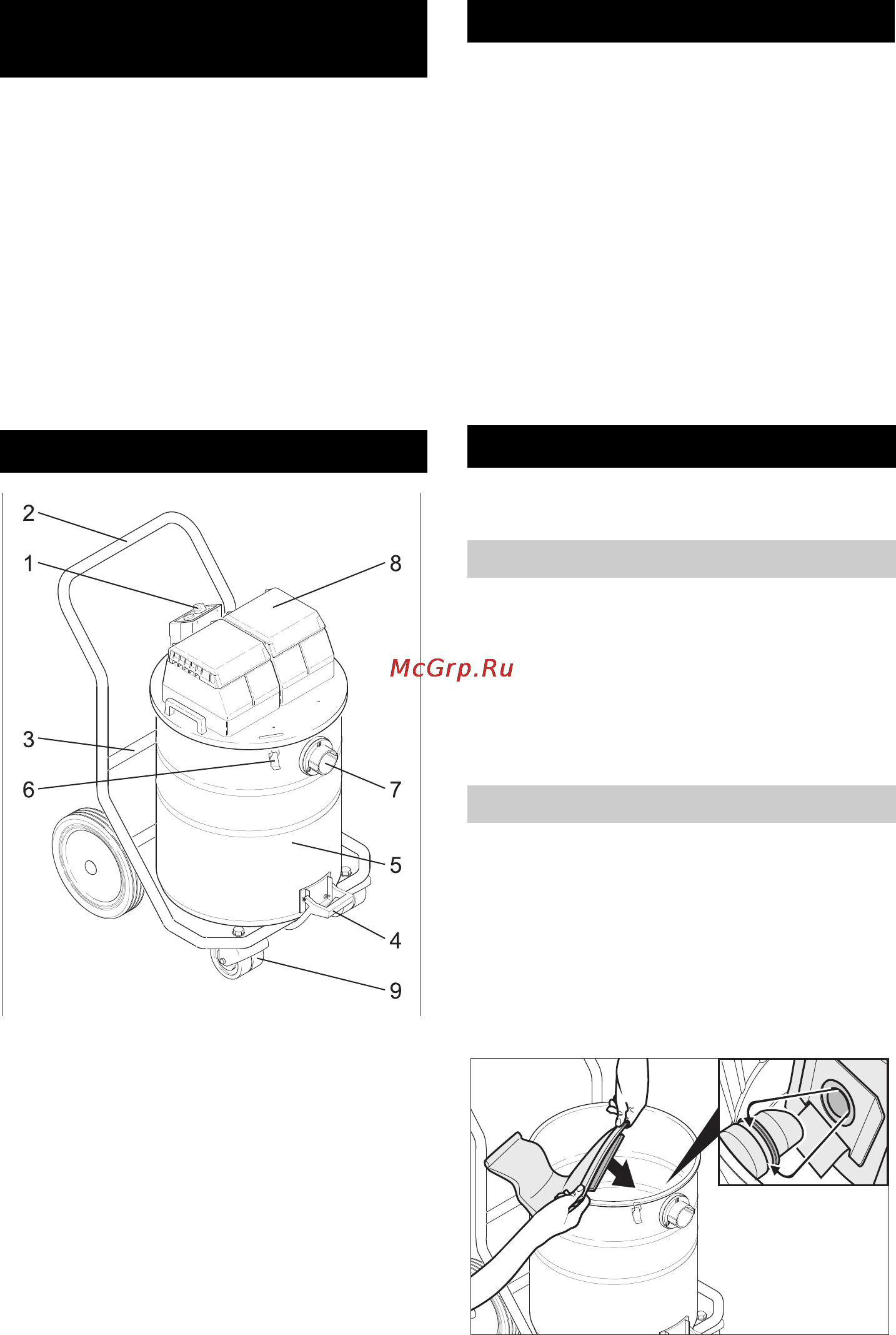 Karcher NT 802 I O.ZUBEHOER [111/176] Elementy urządzenia