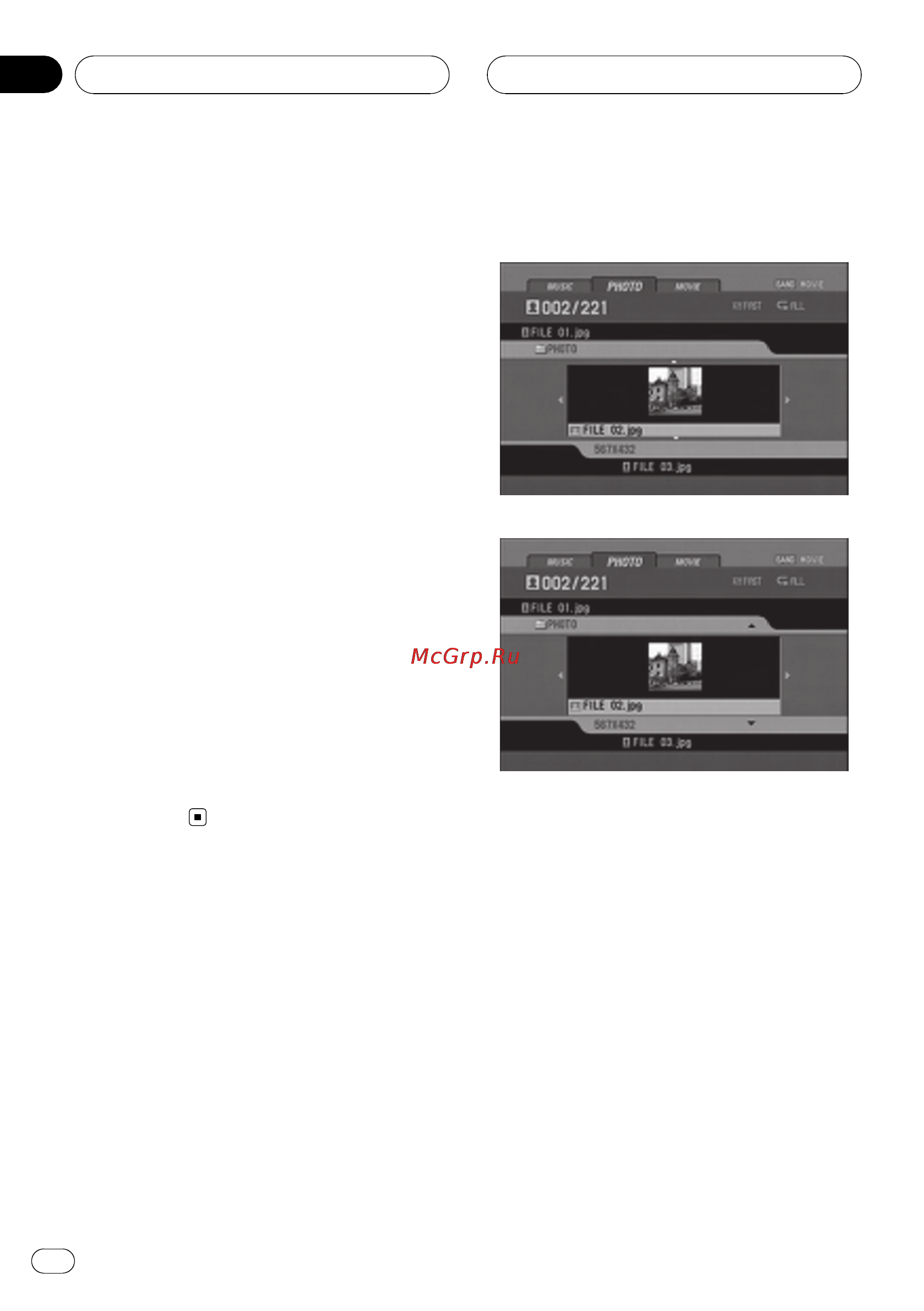 Pioneer DVH-3900MP [92/112] La compatibilidad jpeg tiff con este reproductor tiene las limitaciones siguientes
