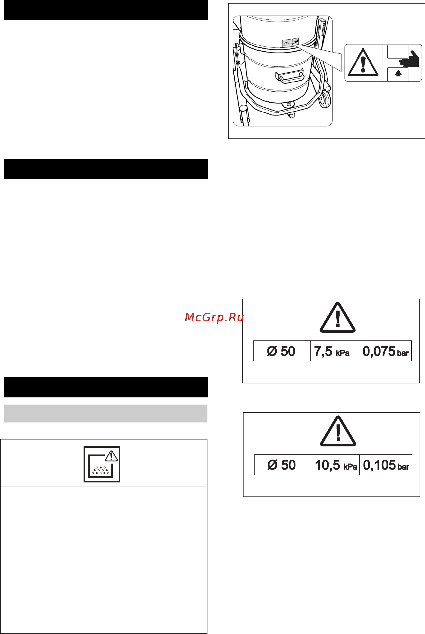 Karcher IV 60/27-1 M B1 [49/250] Indicaciones de seguridad