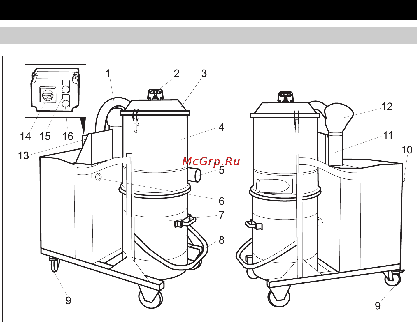 Karcher IV 100 / 55 M B1 [308/320] Елементи приладу