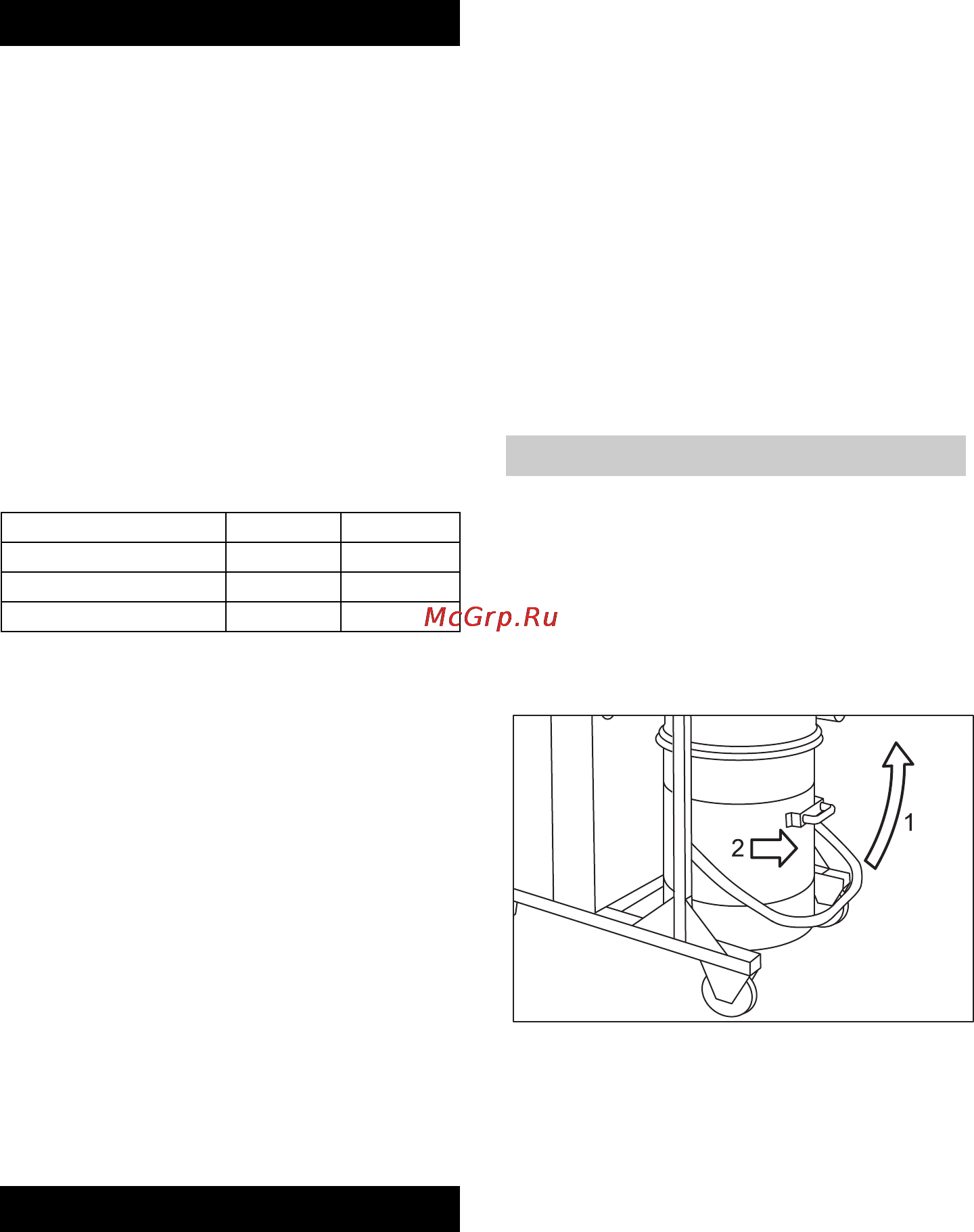 Karcher IV 100 / 55 M B1 [31/320] Mise hors service