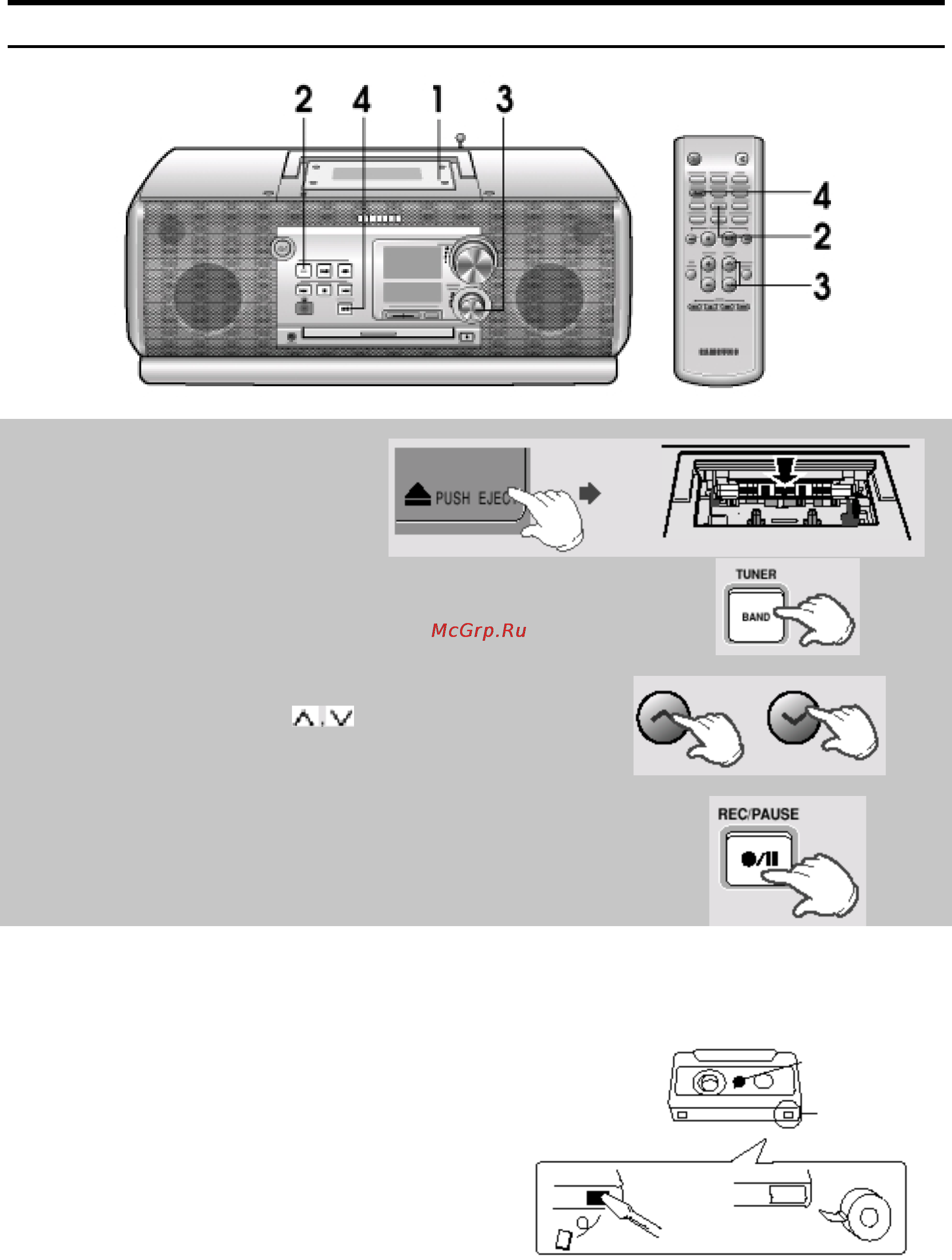 Samsung RCD-Y95 [11/32] Запись передачи радиостанции