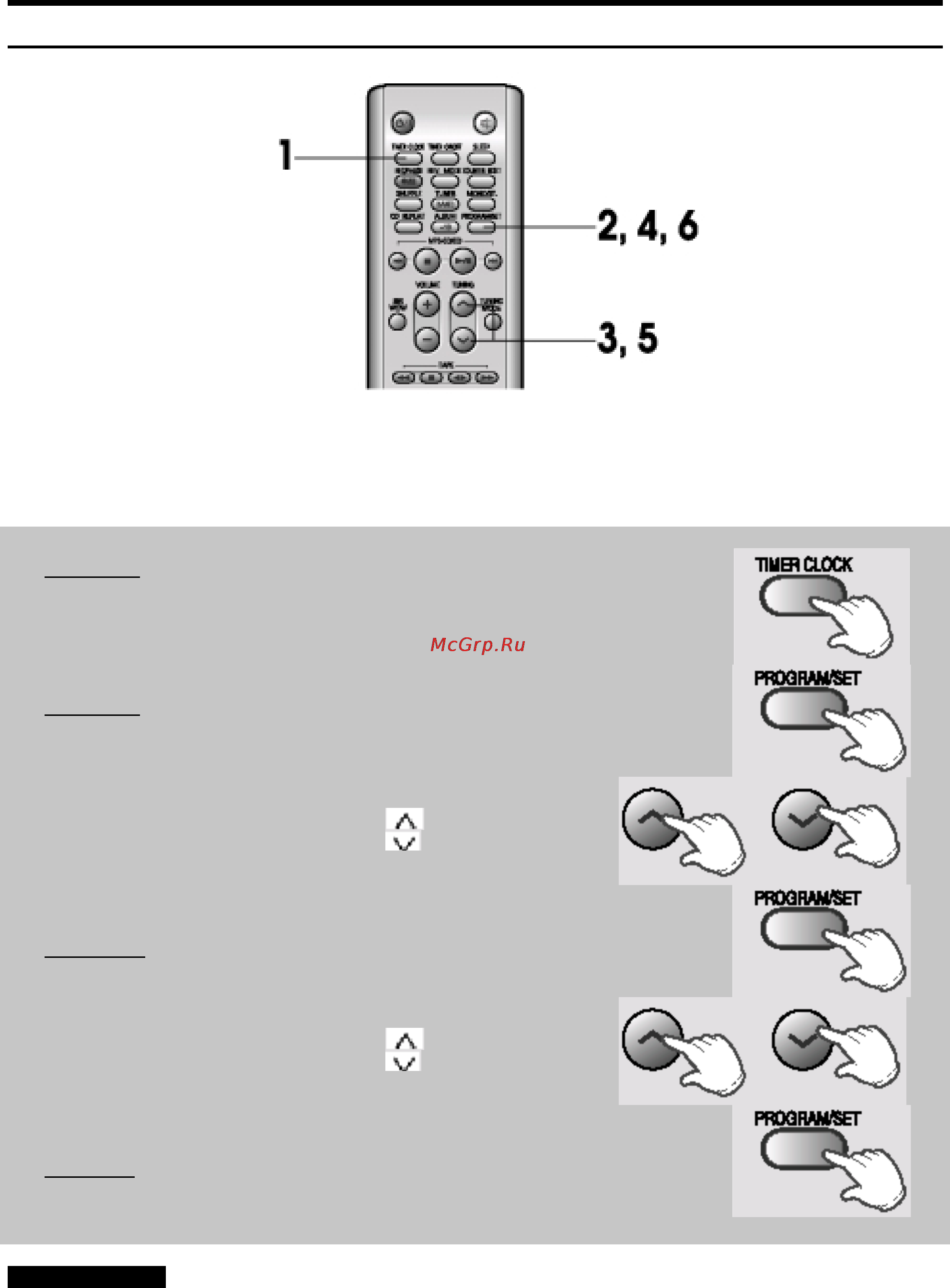 Samsung RCD-Y95 [7/32] Установка часов