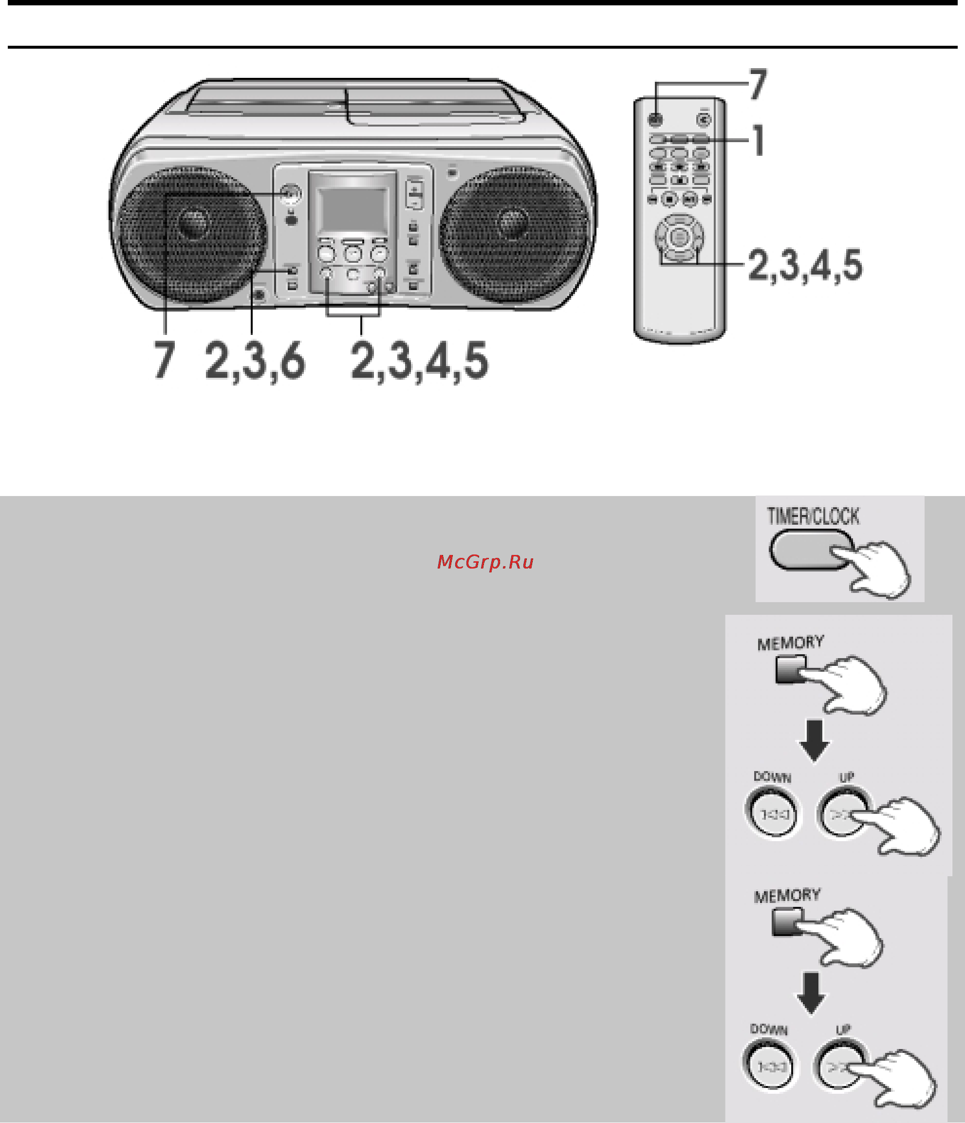 Samsung RCD-Y65M [24/32] Функция таймер