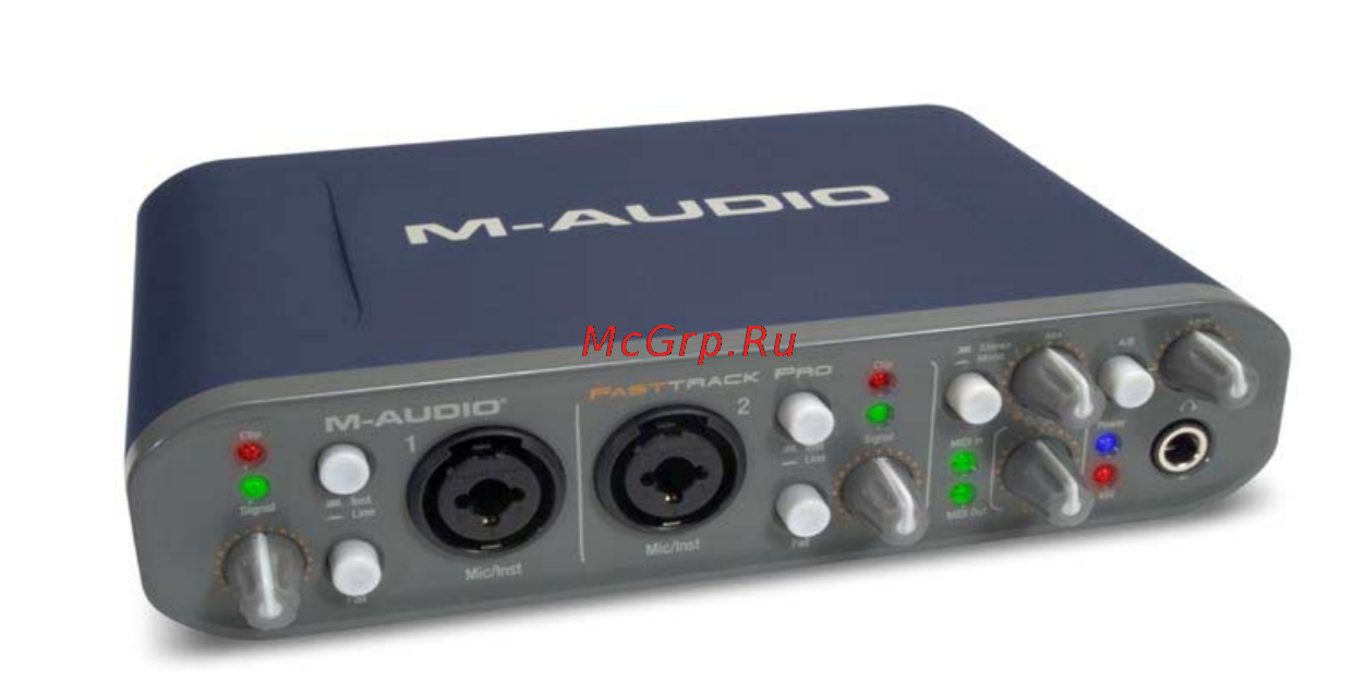 M-Audio FAST TRACK PRO Инструкция по эксплуатации онлайн
