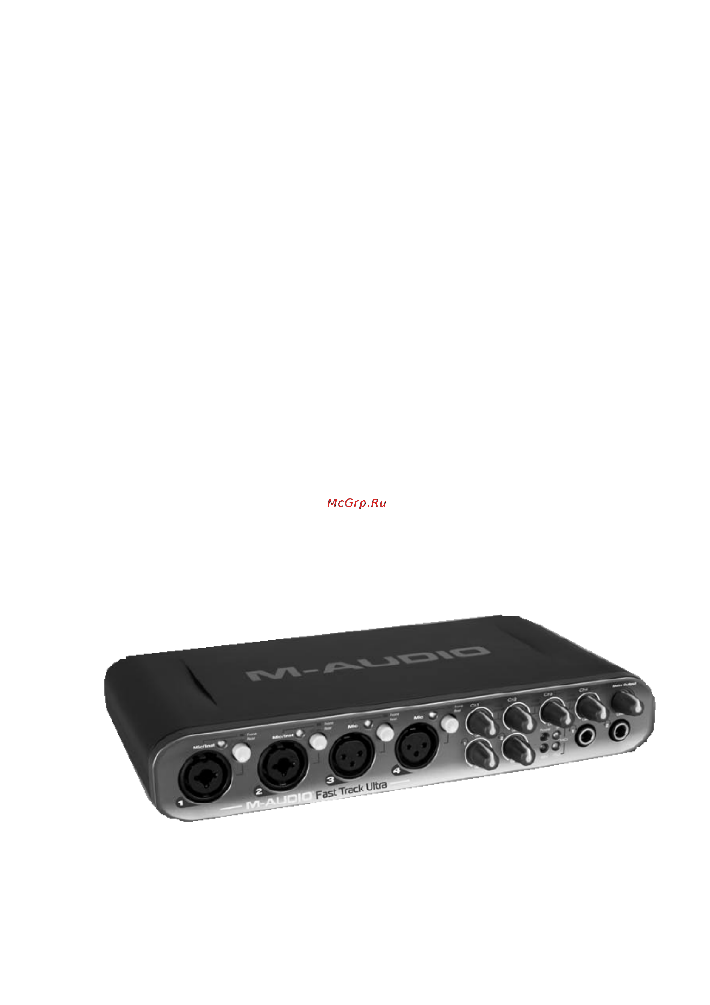 M-Audio FAST TRACK ULTRA Инструкция по эксплуатации онлайн