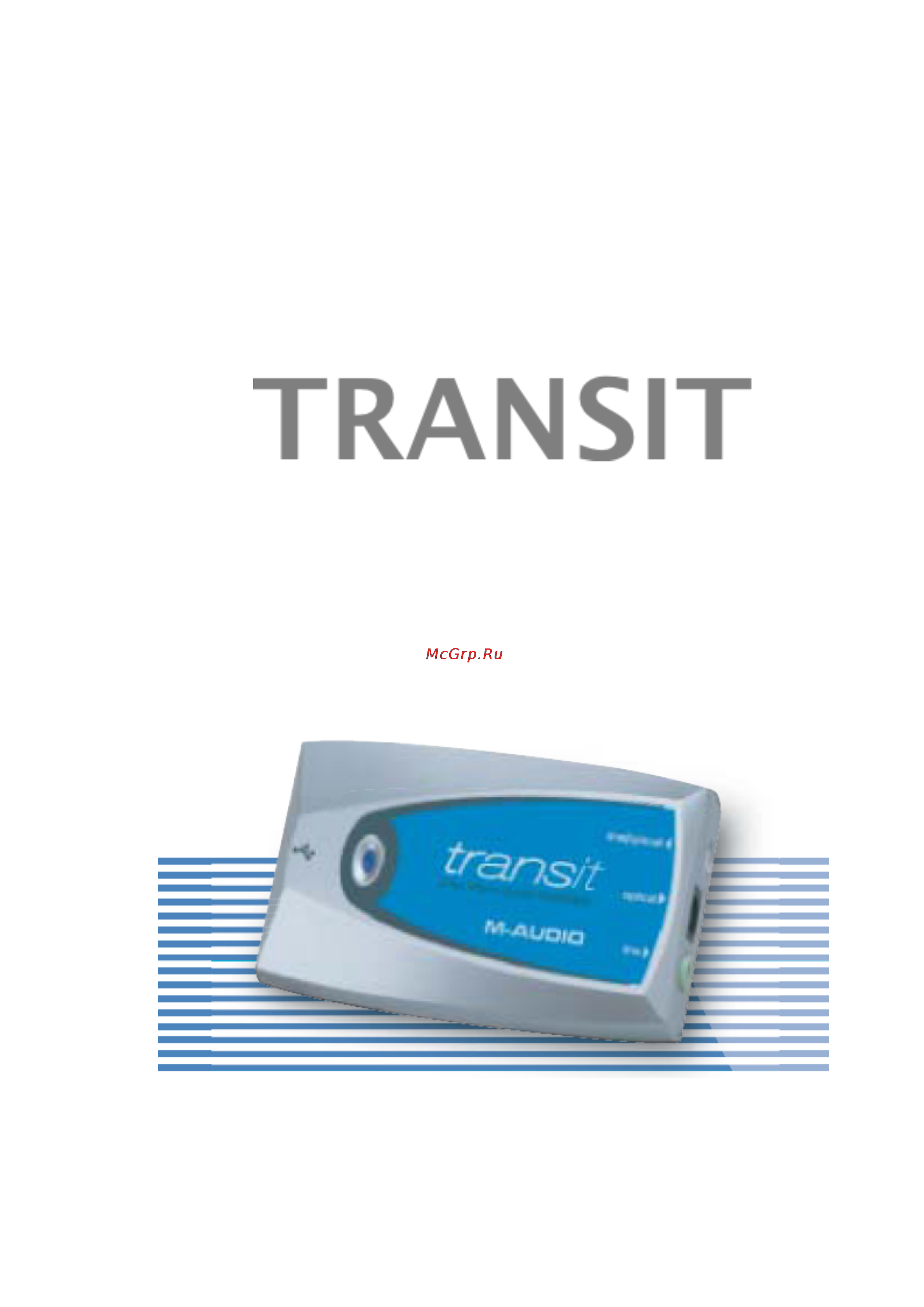 M-Audio TRANSIT Инструкция по эксплуатации онлайн