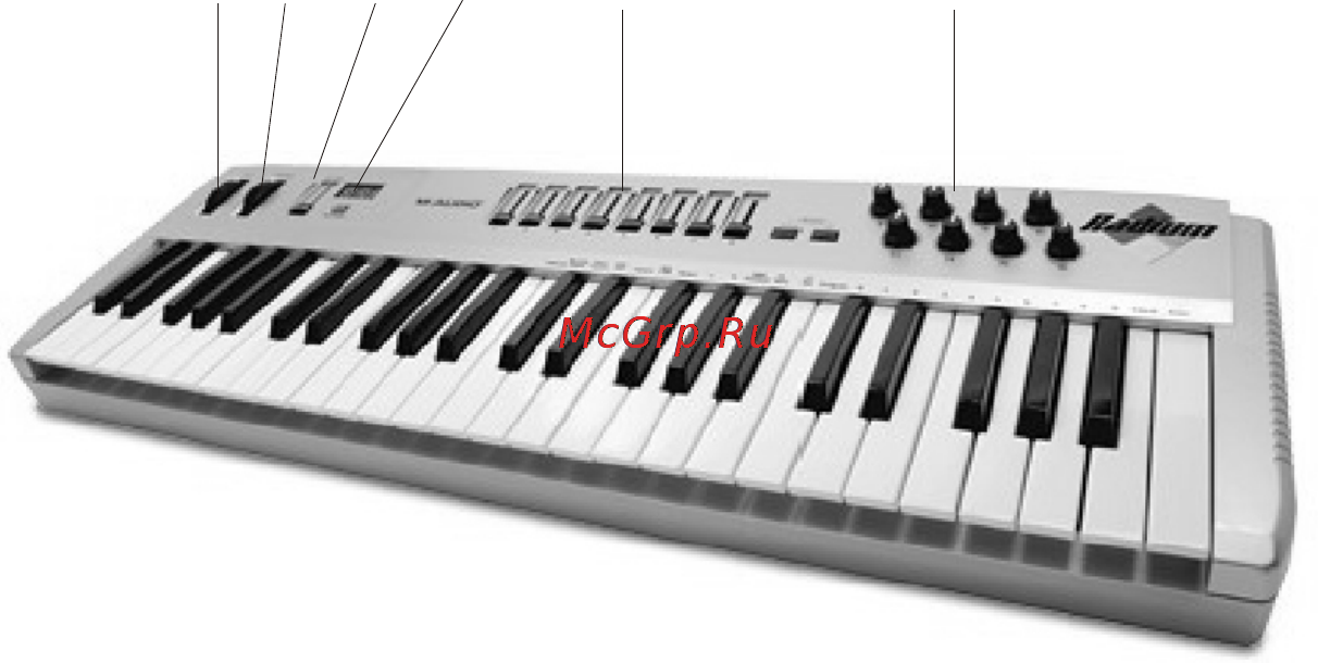 M-Audio RADIUM 49 Инструкция по эксплуатации онлайн