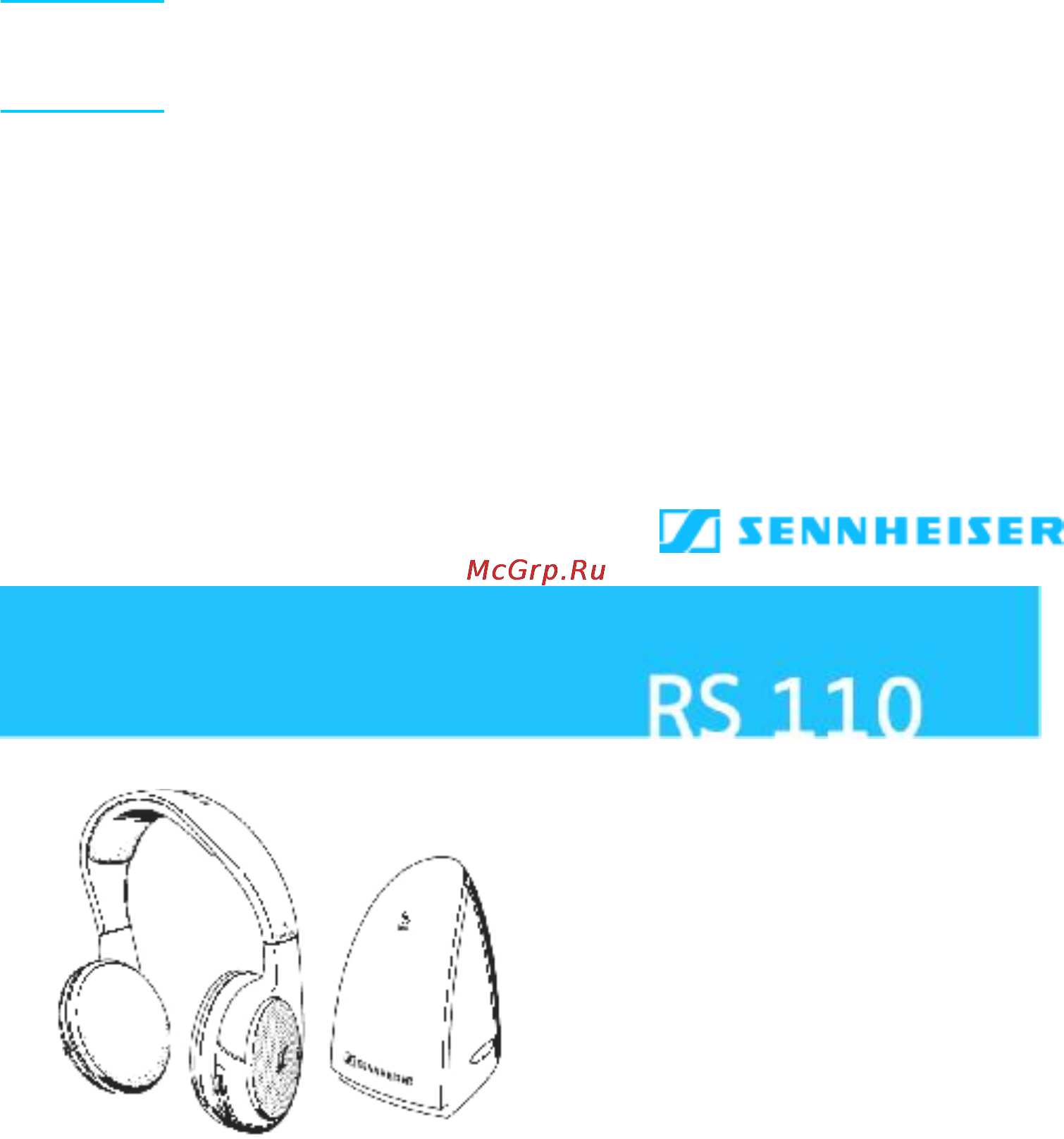 Sennheiser RS 110-8 Инструкция по эксплуатации онлайн