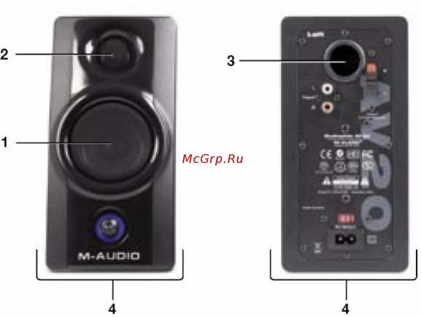 M-Audio AV30 [3/19] Характеристики мониторов studiophile