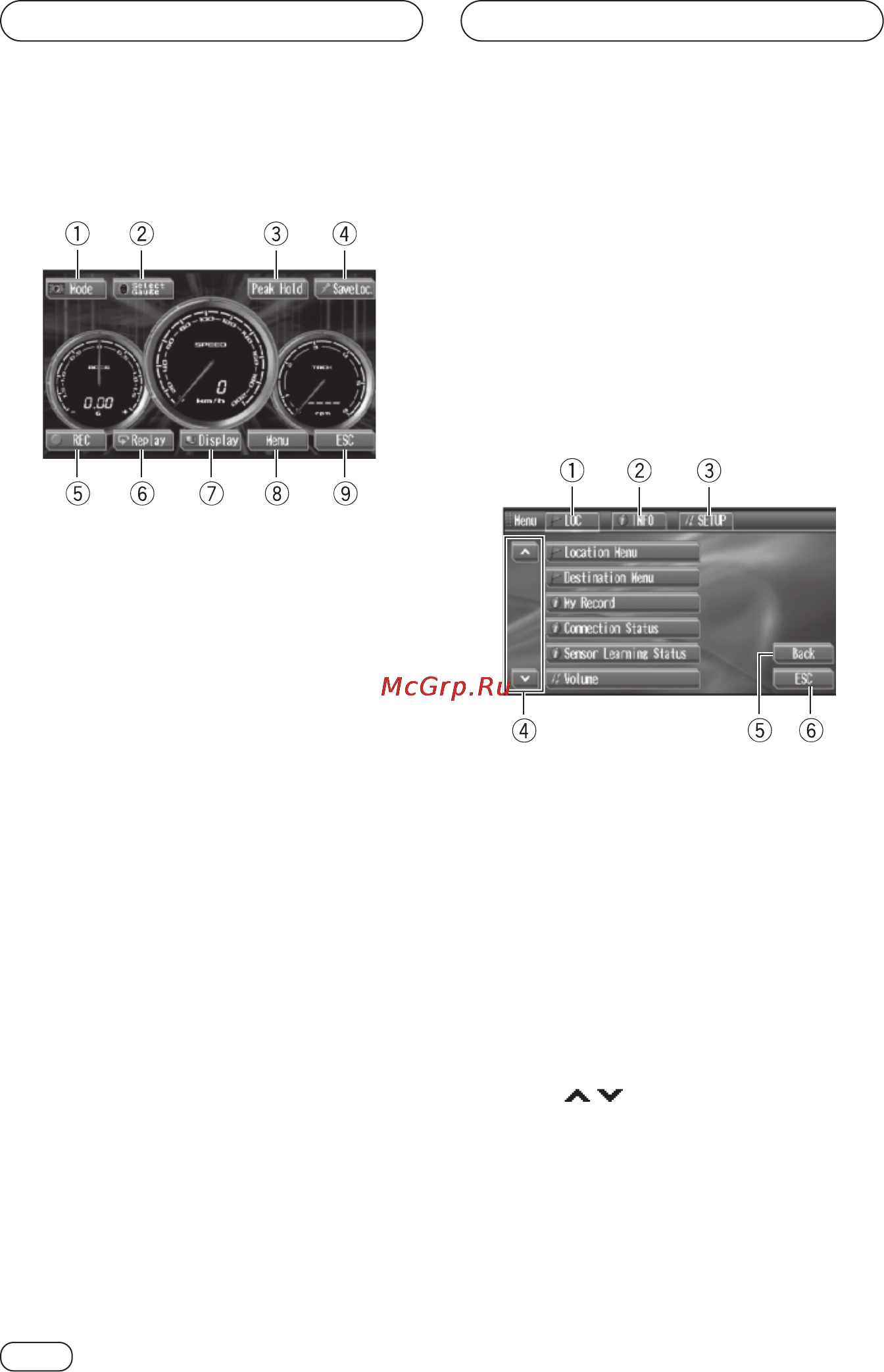 Pioneer AVG-VDP1 [8/36] Основные операции выполняемые с сенсорной панели