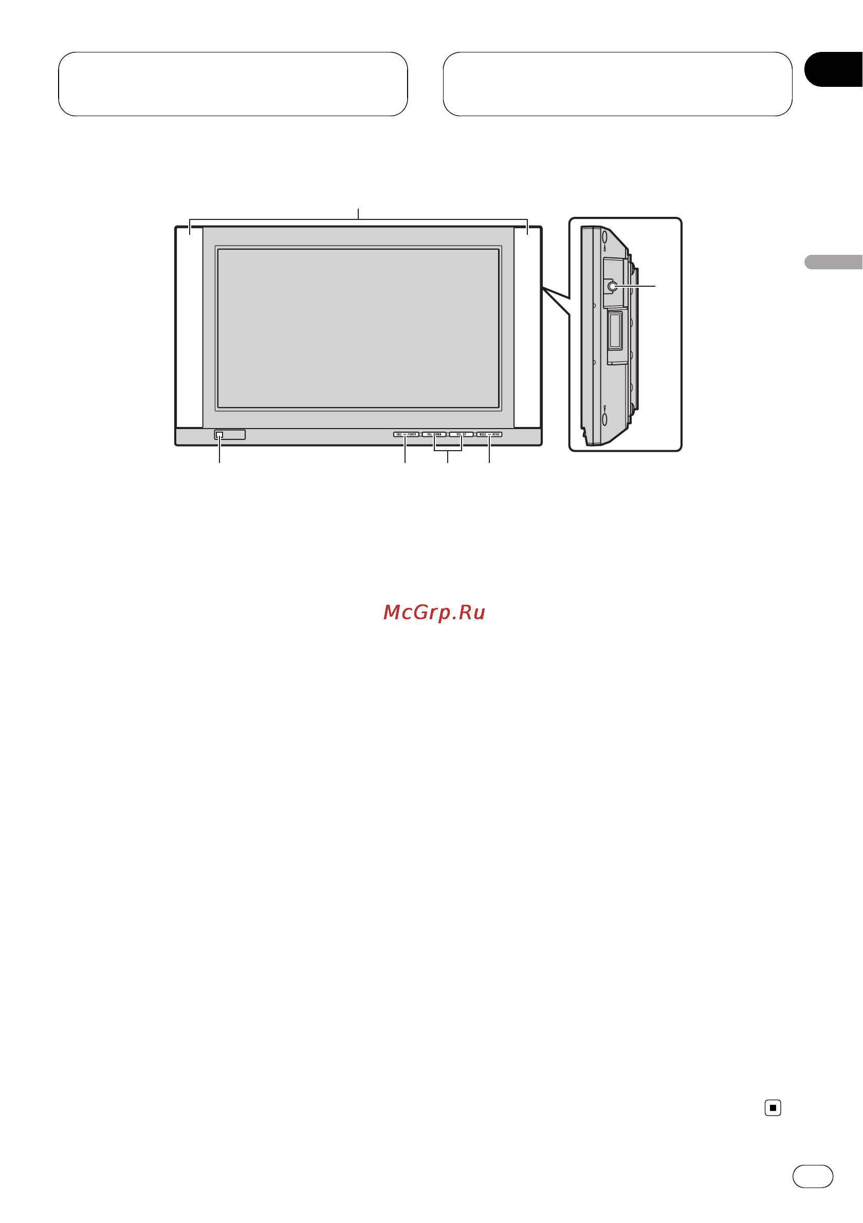Pioneer AVD-W9000 [29/44] Описание элементов устройства