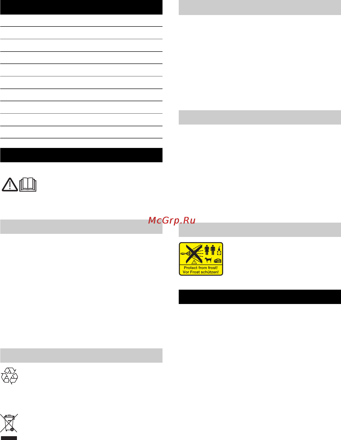 Karcher K 2.14 [52/192] Generelle henvisninger