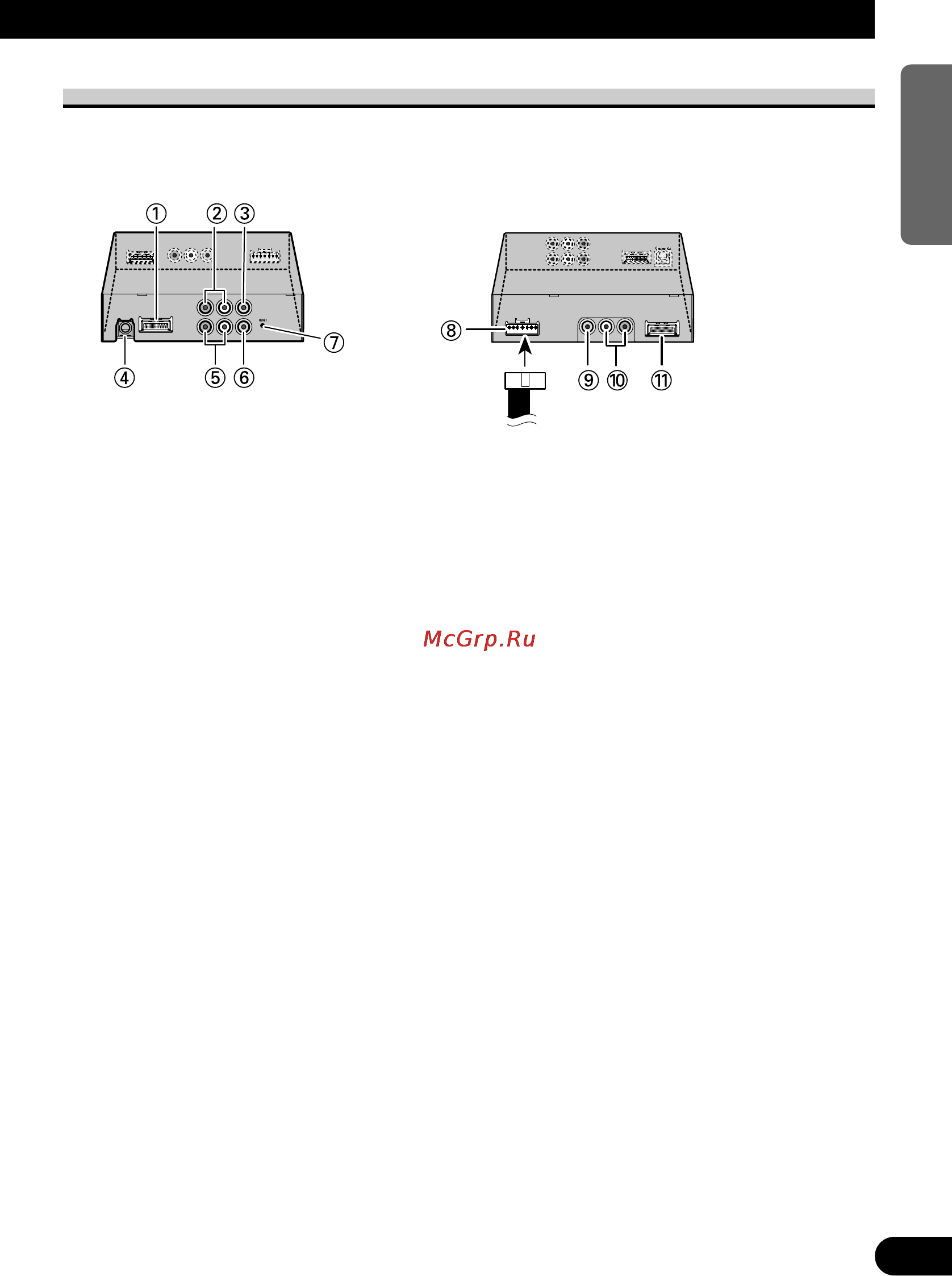 Pioneer AVD-W6210 [25/112] Names and functions of connection terminals