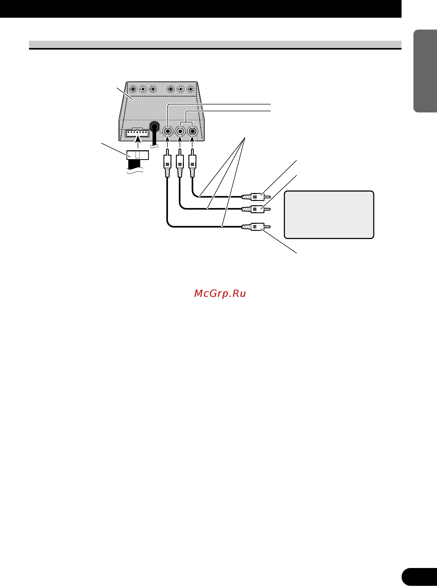 Pioneer AVD-W6200 [25/88] Connecting the rca audio and video output