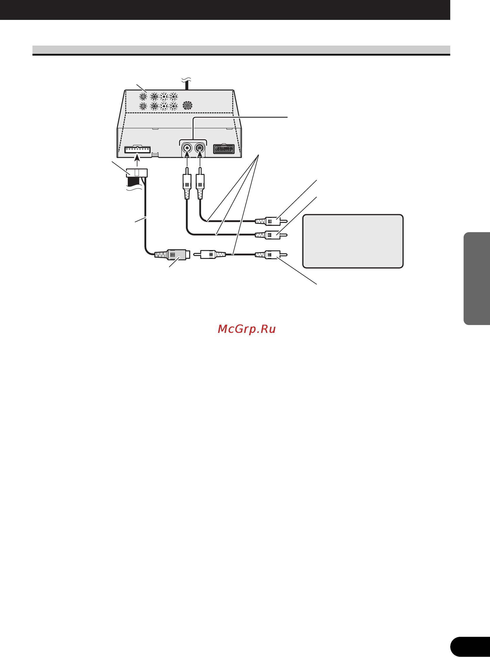 Pioneer AVD-W6010 [101/112] Anschluß von rca audio und video ausgang