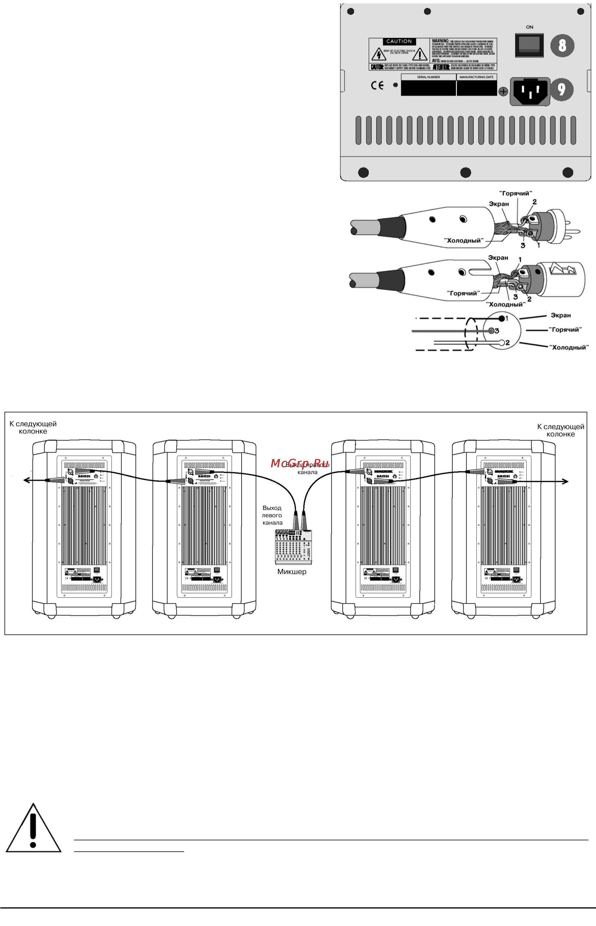 Mackie SA1521Z [3/5] Коммутация