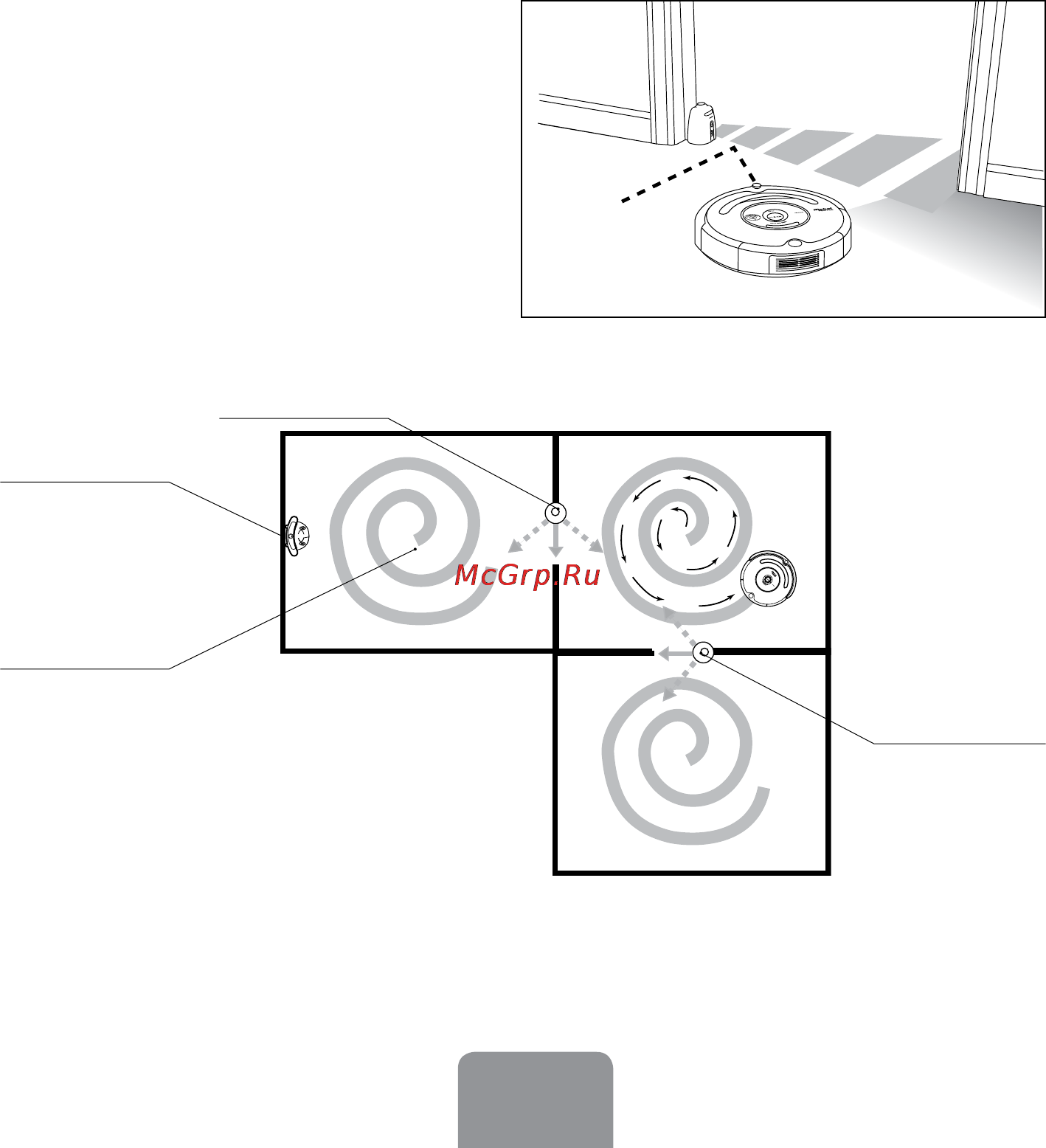 Irobot Roomba 531 [18/36] Координатор 2в1 режим lighthouse маяк