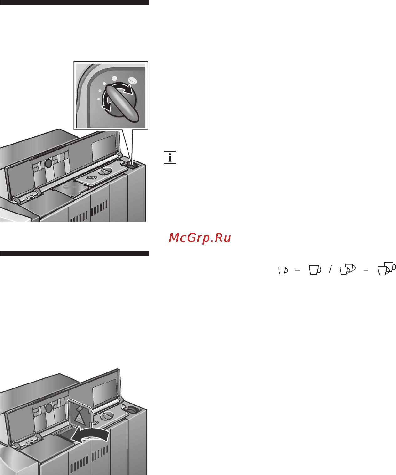 Bosch TCA 6401 [11/31] Приготовление кофе из молотого кофе эспрессо обычного моло того кофе