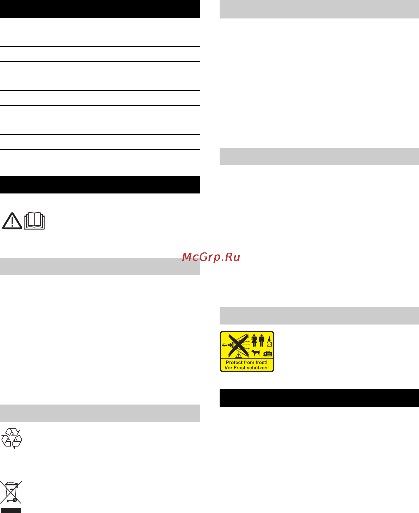 Karcher K 2.38 M [142/192] Opće napomene