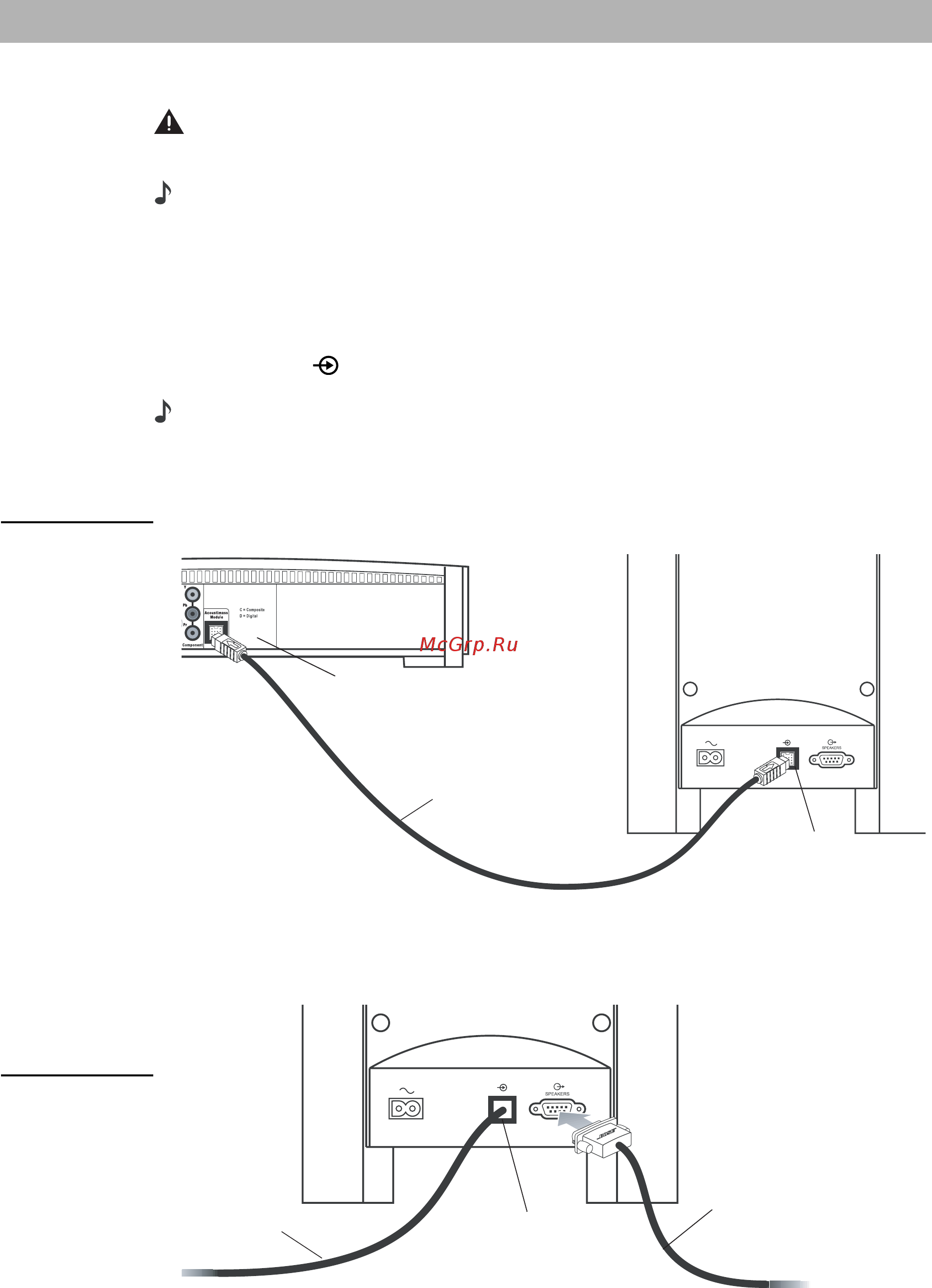 Bose 3-2-1 GSIII Graphite [12/69] Создание подсоединений системы
