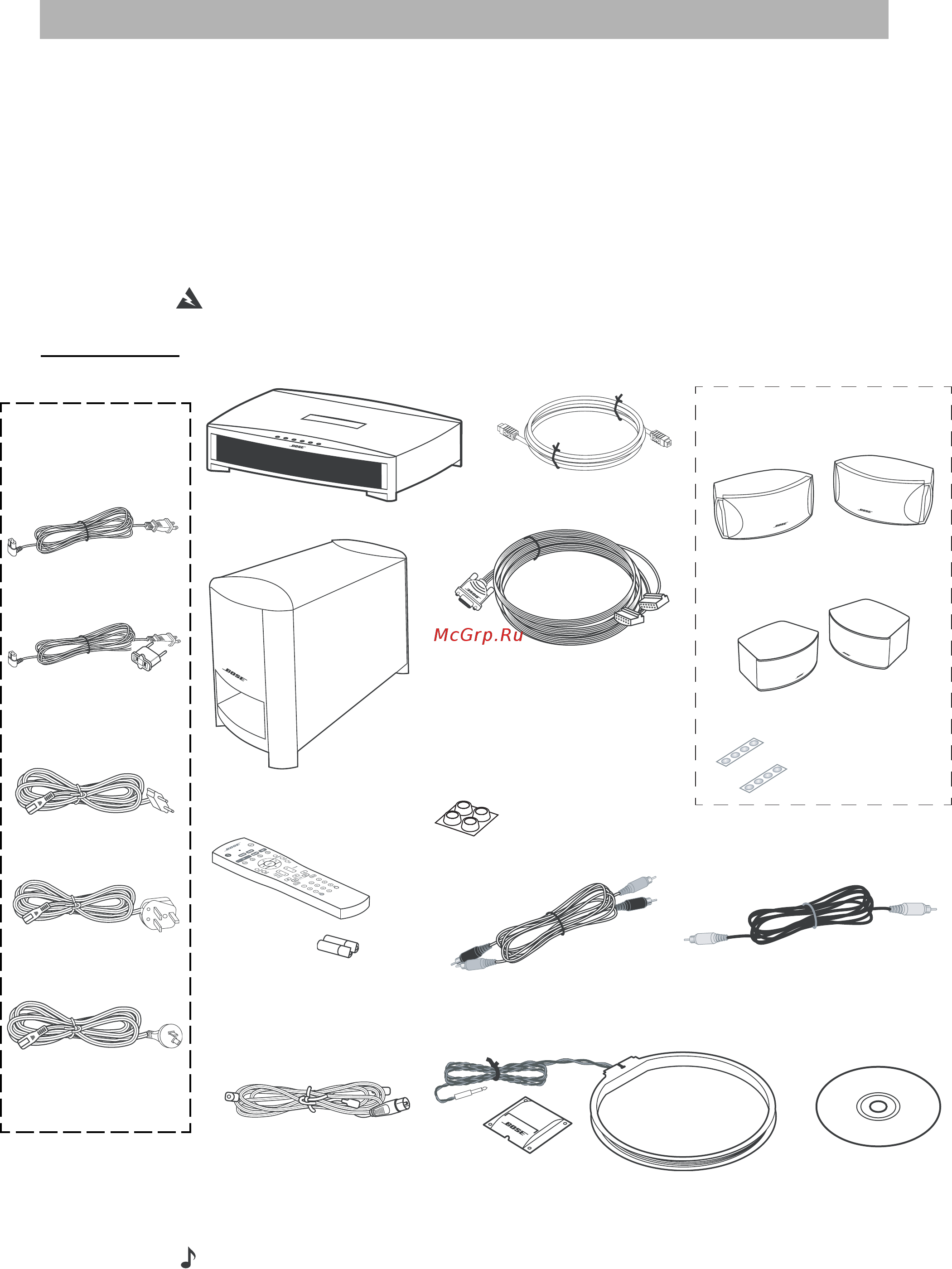 Bose 3-2-1 GSIII Graphite [8/69] Распаковка