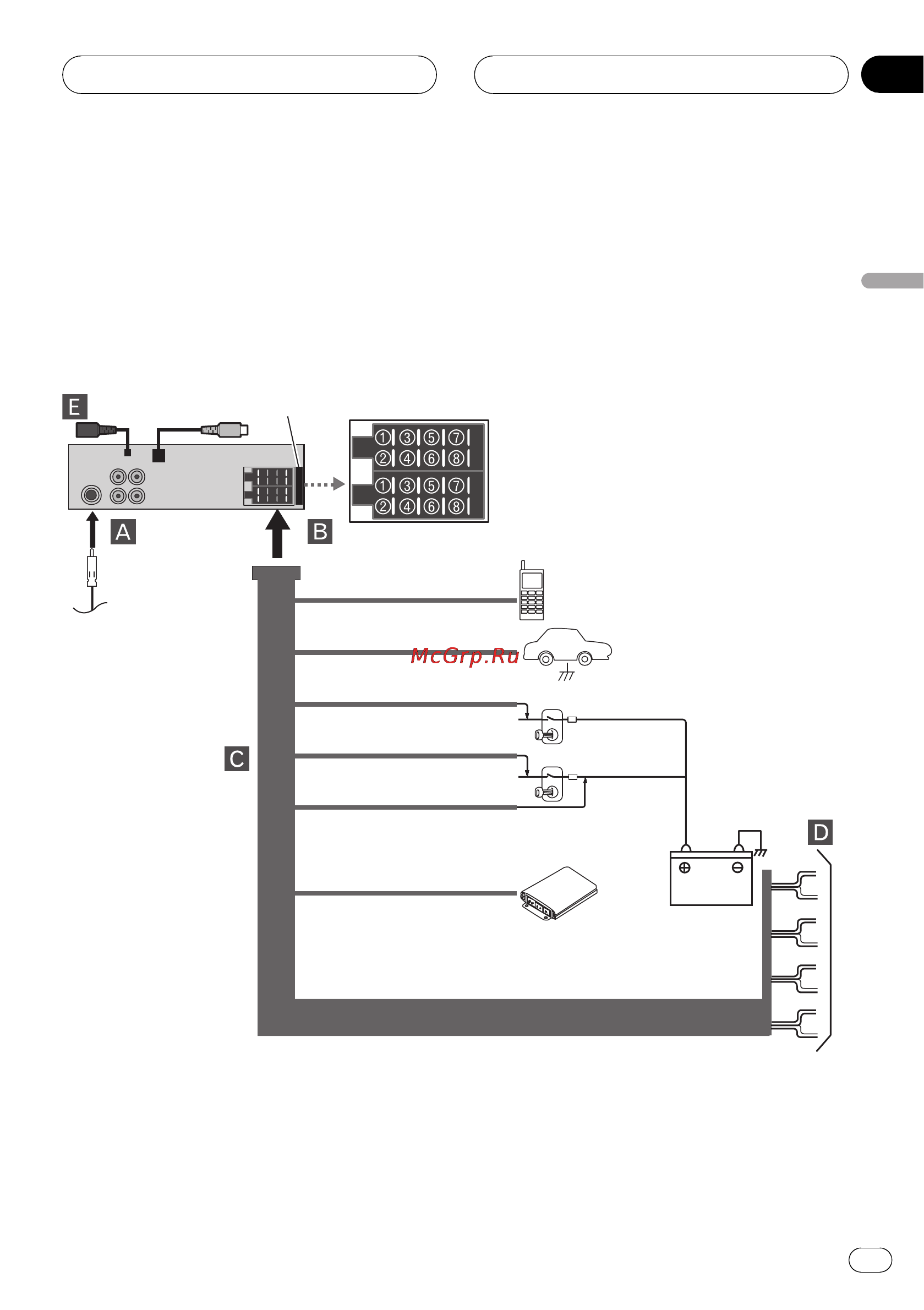 Pioneer DVH-390MP [103/115] Установка в автомобиле