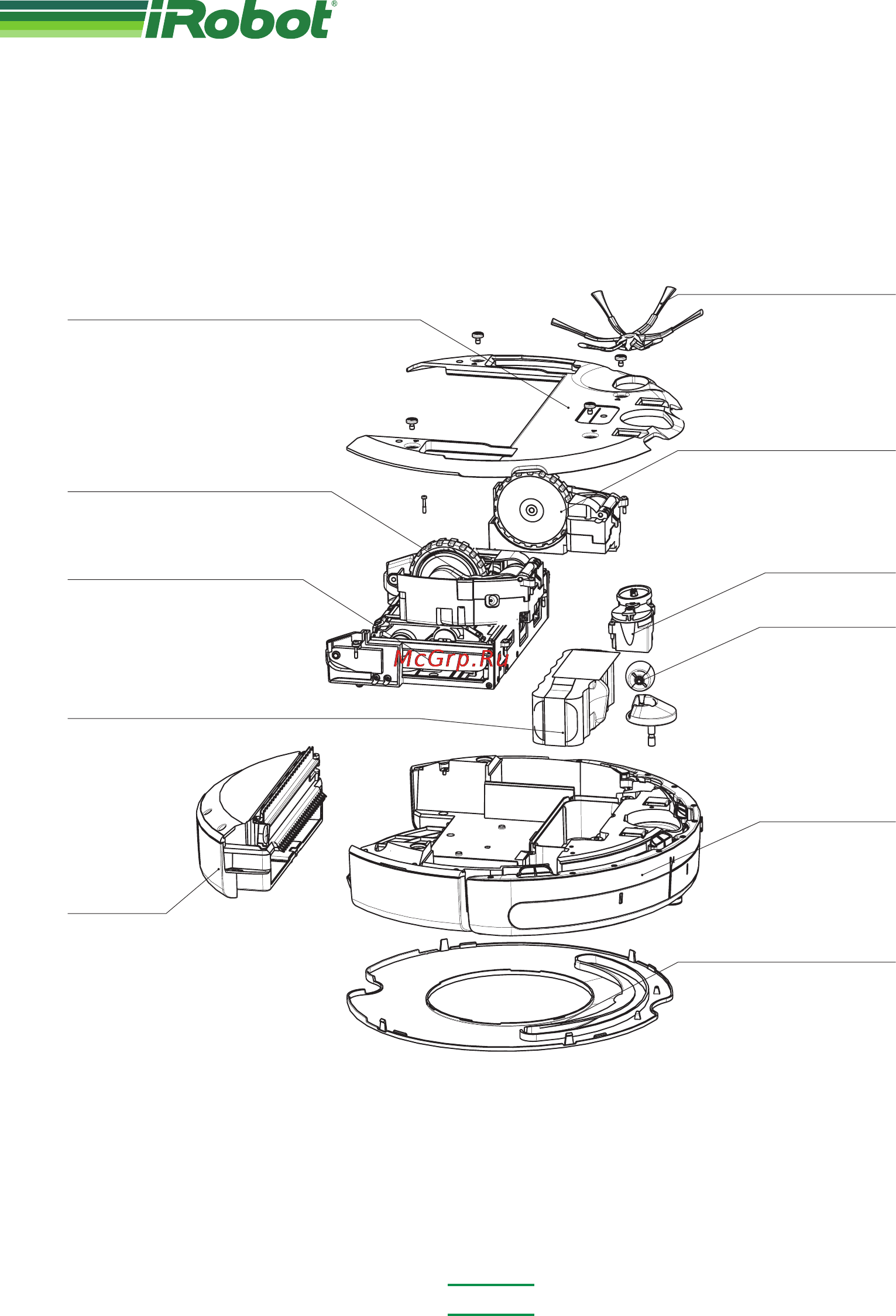 Irobot Roomba 625 Professional [26/36] Основные узлы roomba
