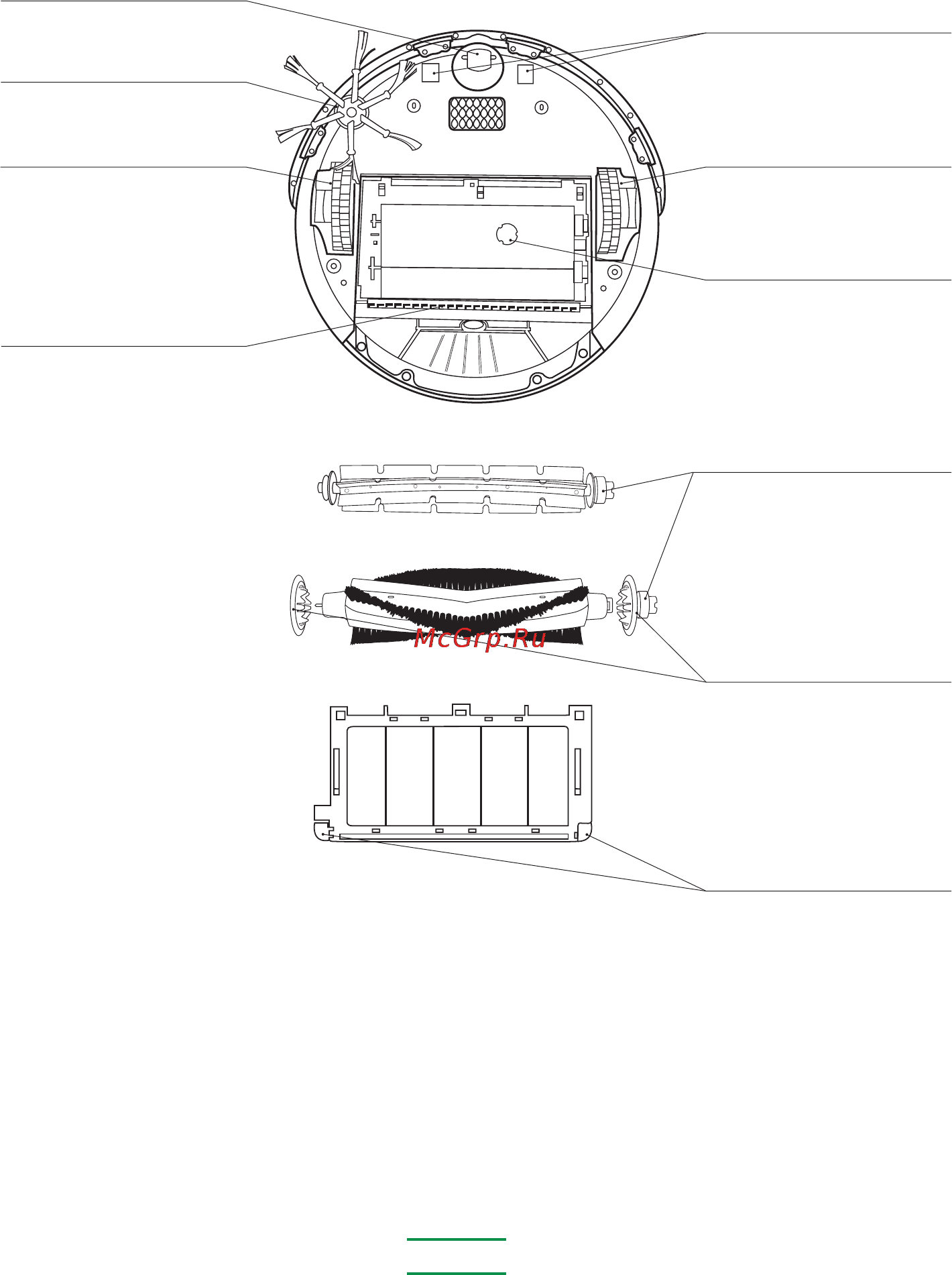 Irobot Roomba 625 Professional [6/36] Ворсяная щетка