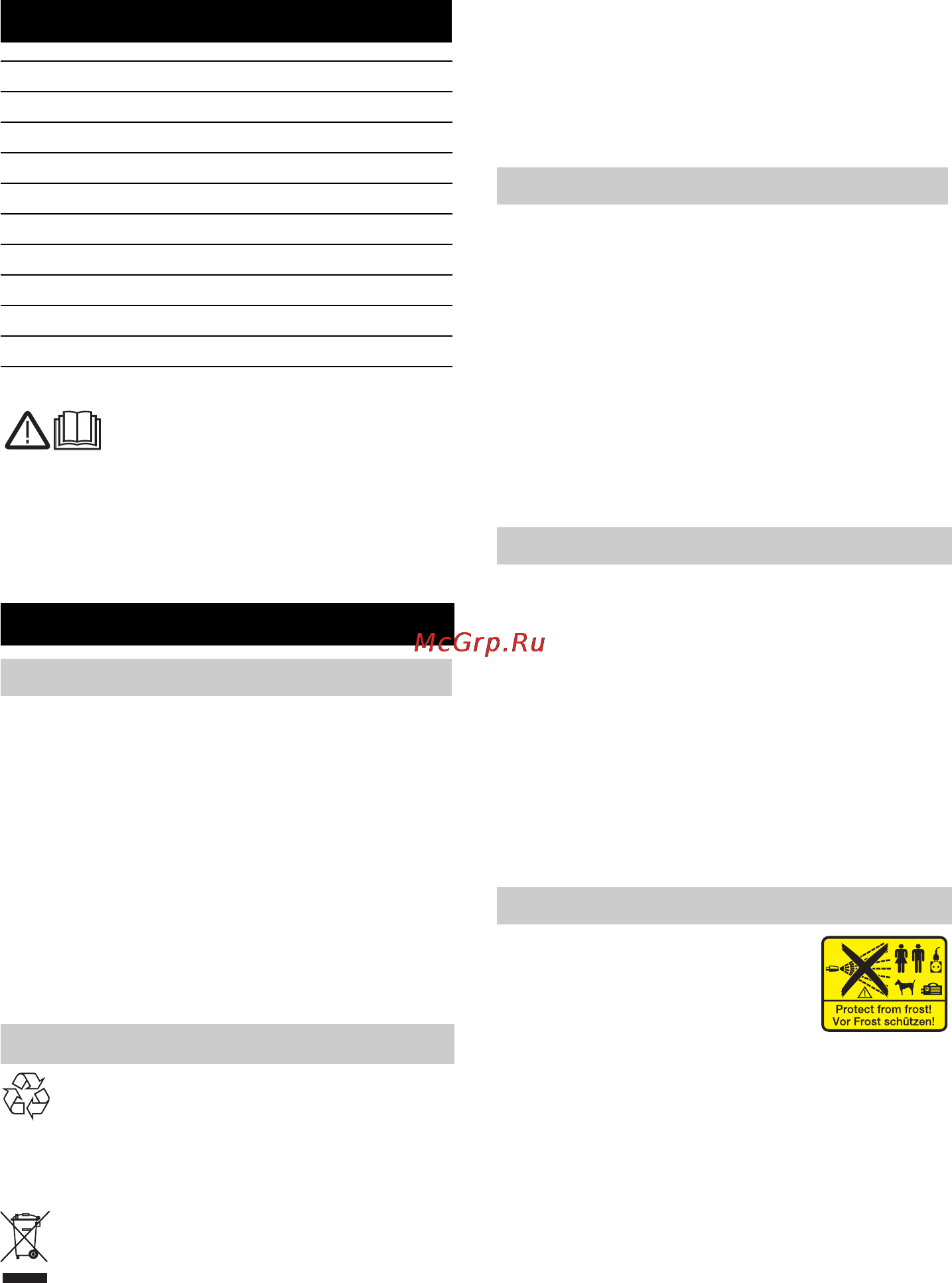 Karcher K 3.00 S [149/224] Cuprins