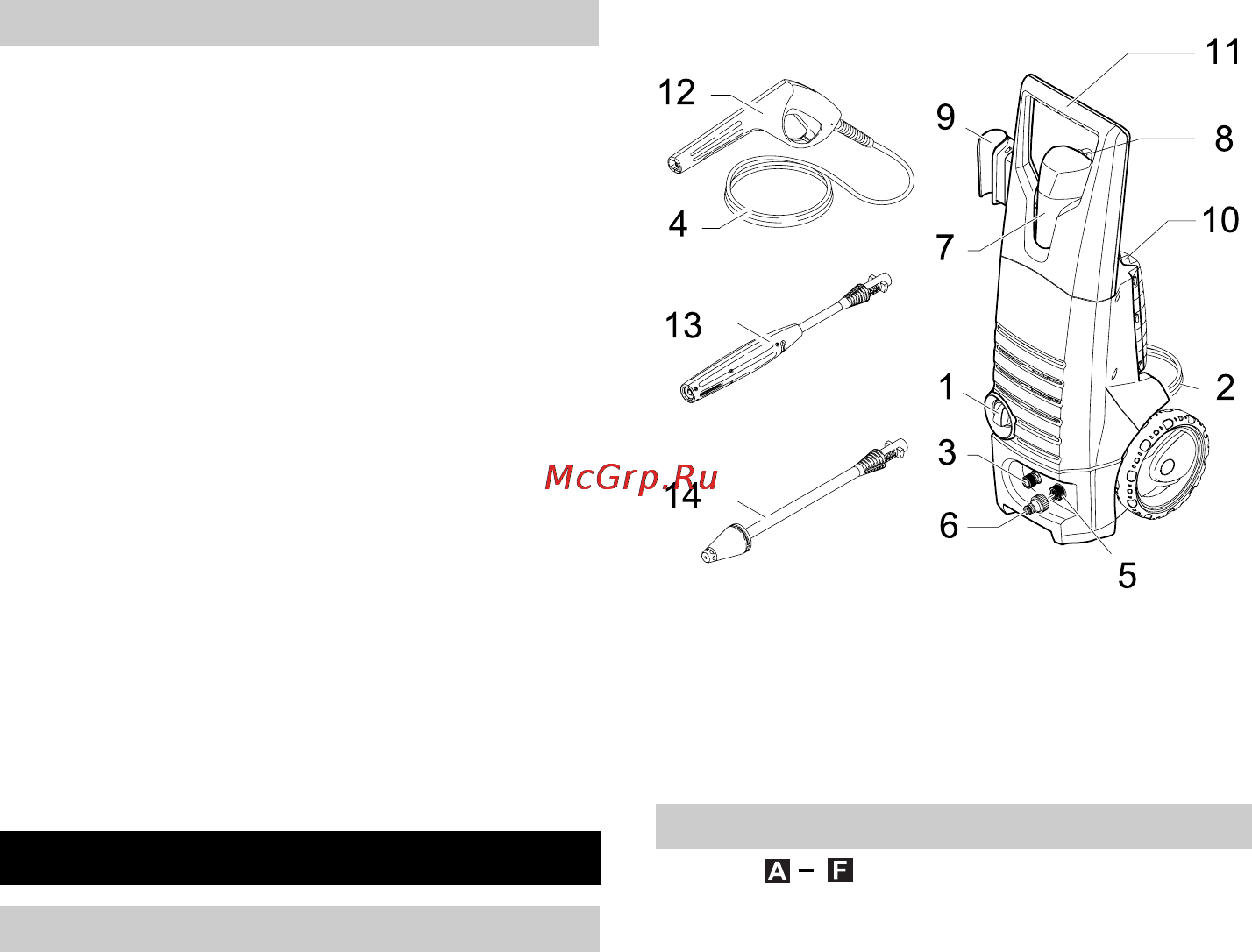 Karcher K 3.80 MD [86/172] Описание прибора