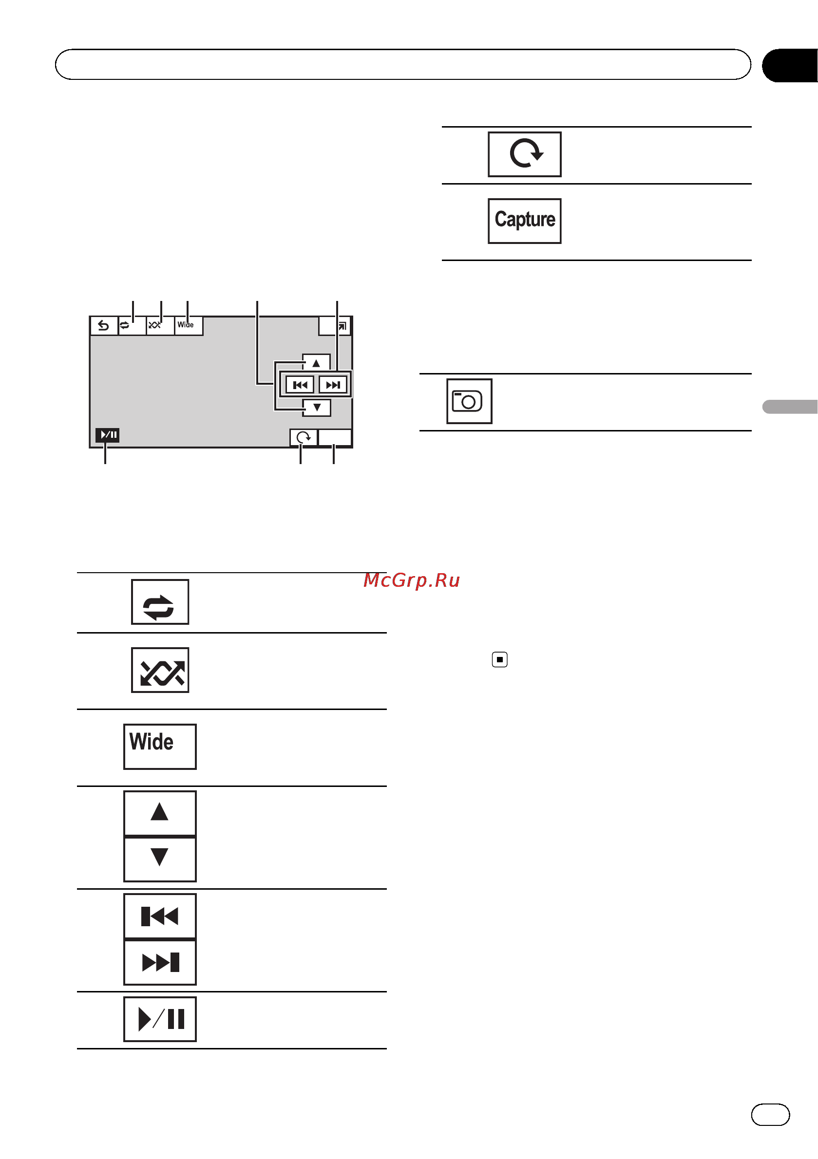 Pioneer AVH-6300BT [21/76] Introduction of still image playback as a slideshow operations