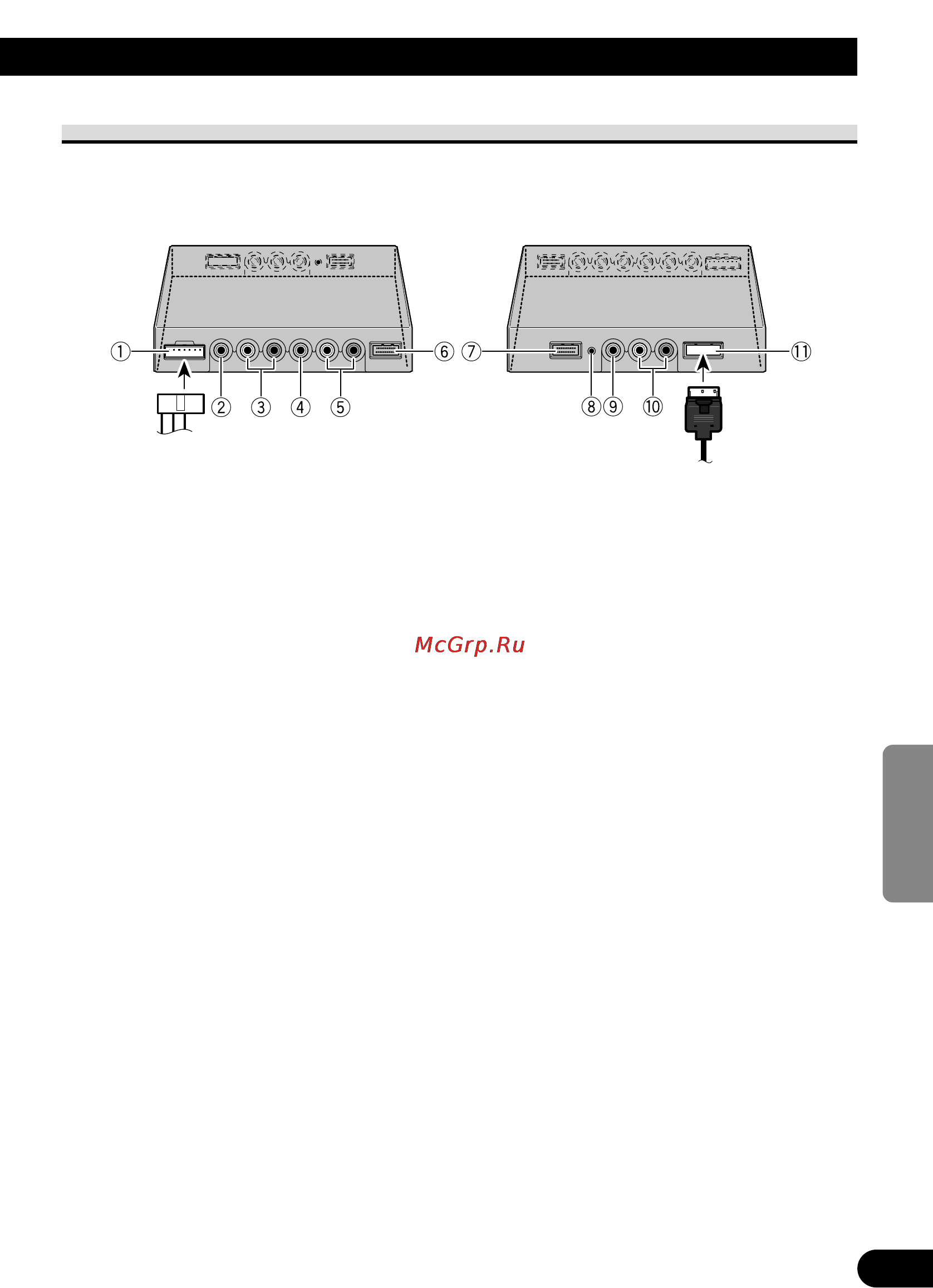 Pioneer AVD-W1100V [153/226] Denominazione e funzione dei terminali di collegamento