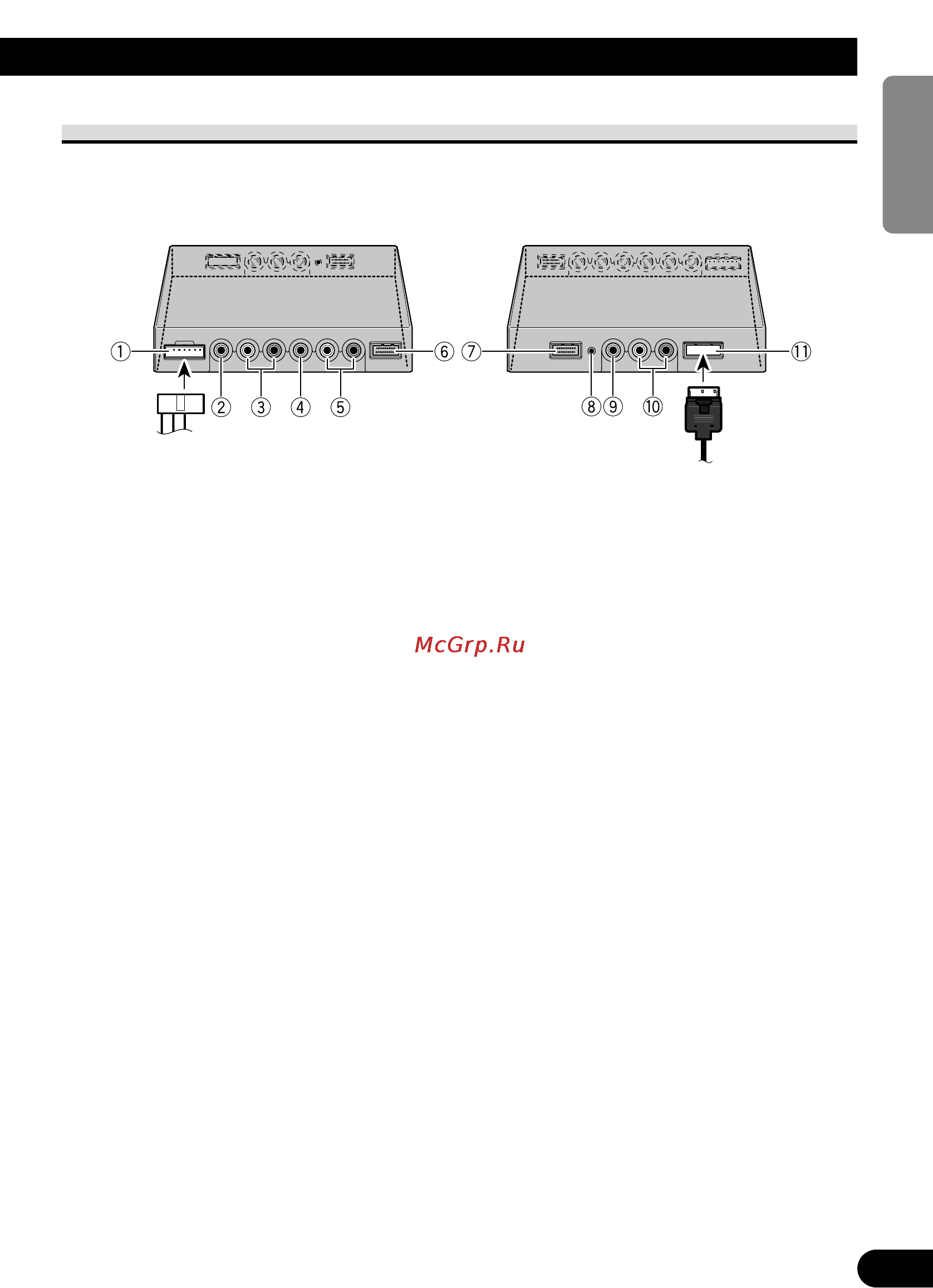 Pioneer AVD-W1100V [25/226] Names and functions of connection terminals