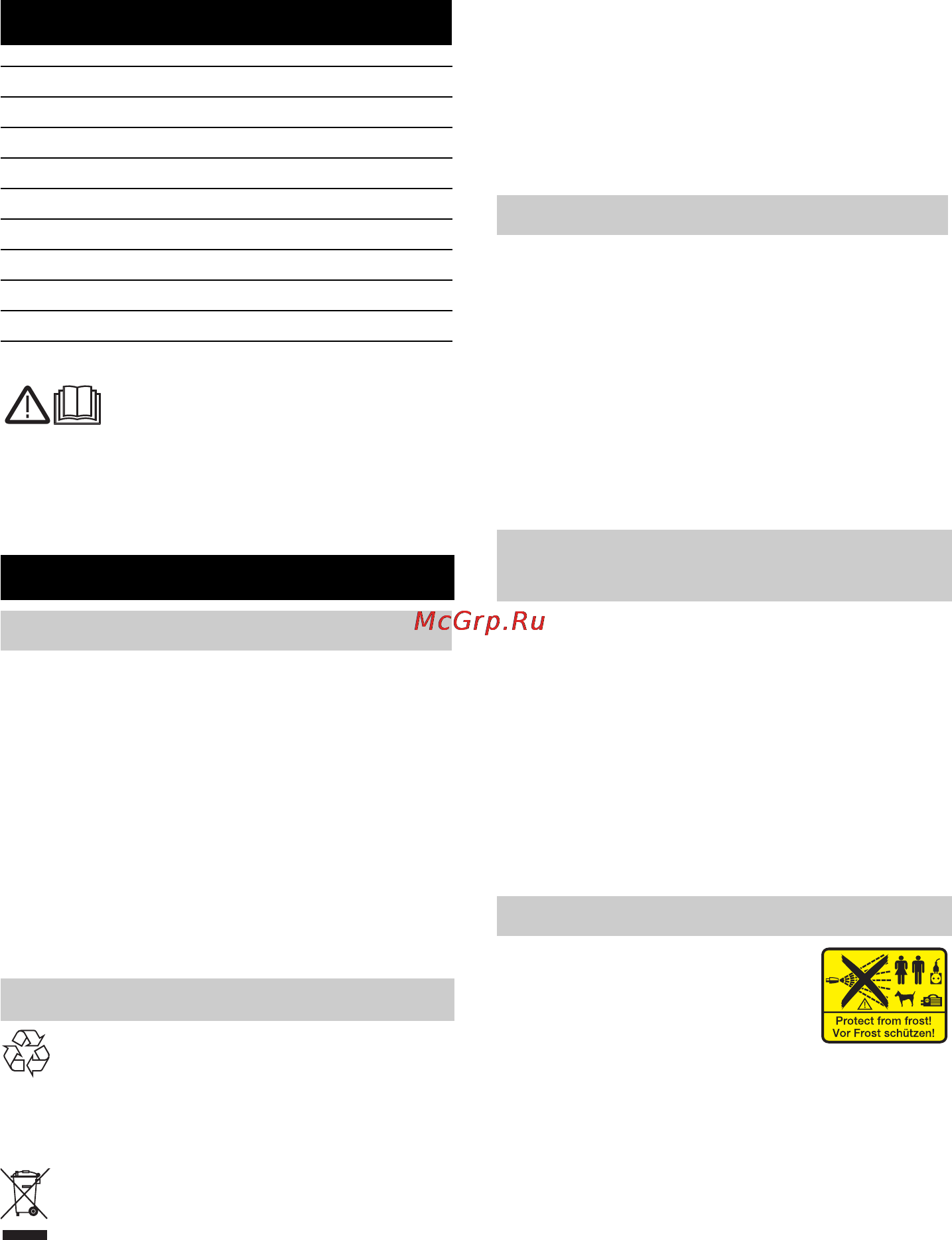 Karcher K 3.65 MD EU [111/212] Tartalomjegyzék