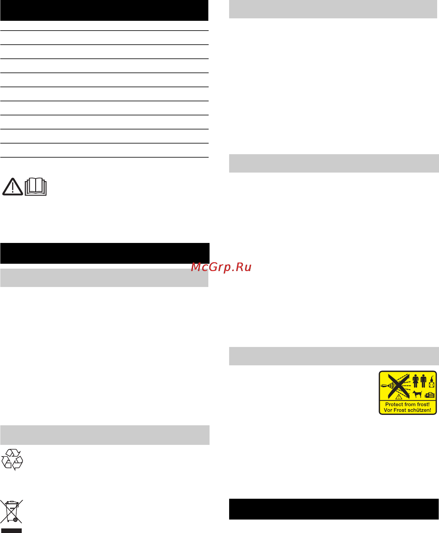 Karcher K 3.65 MD EU [165/212] Opšte napomene
