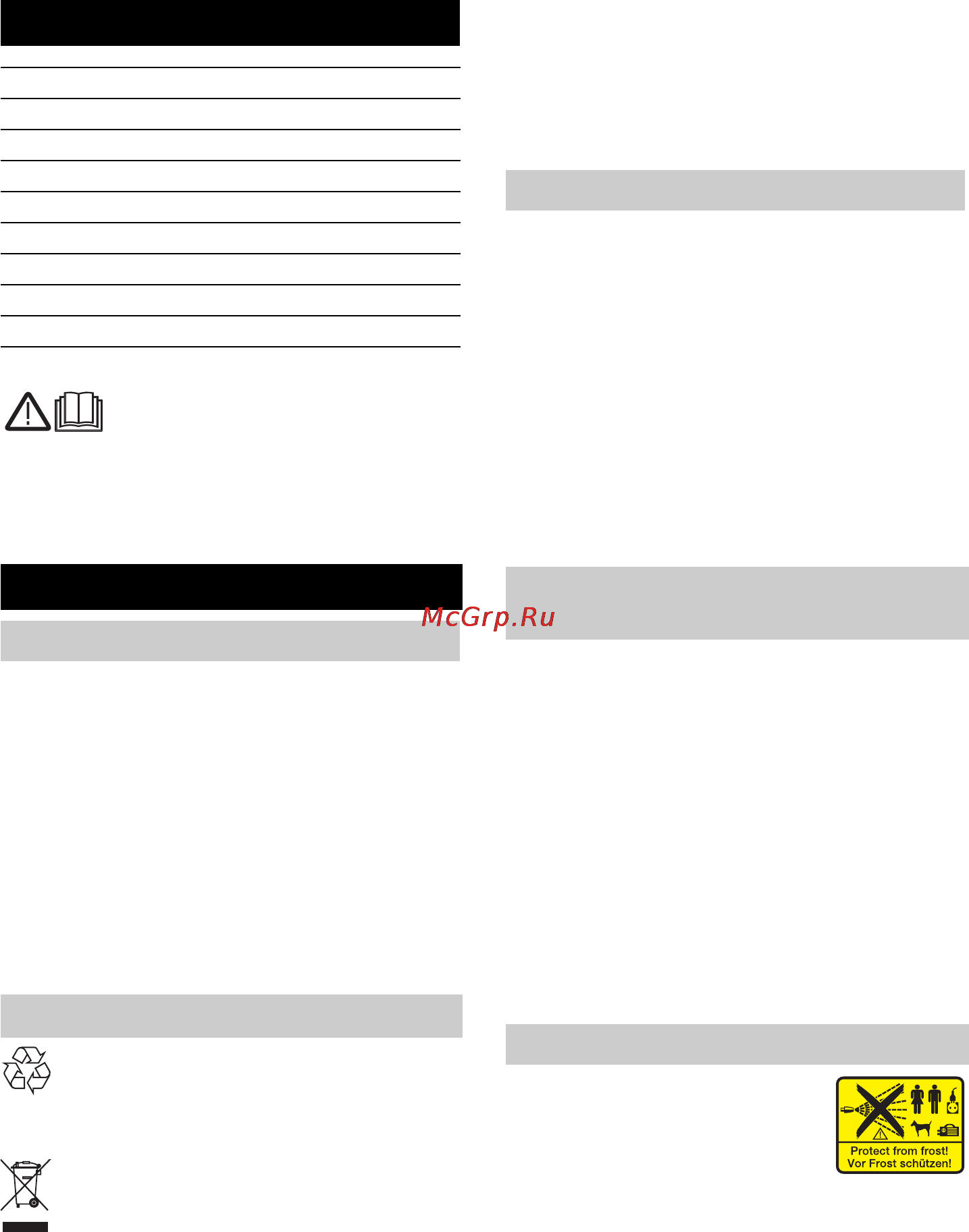 Karcher K 3.65 MD EU [18/212] Consignes générales