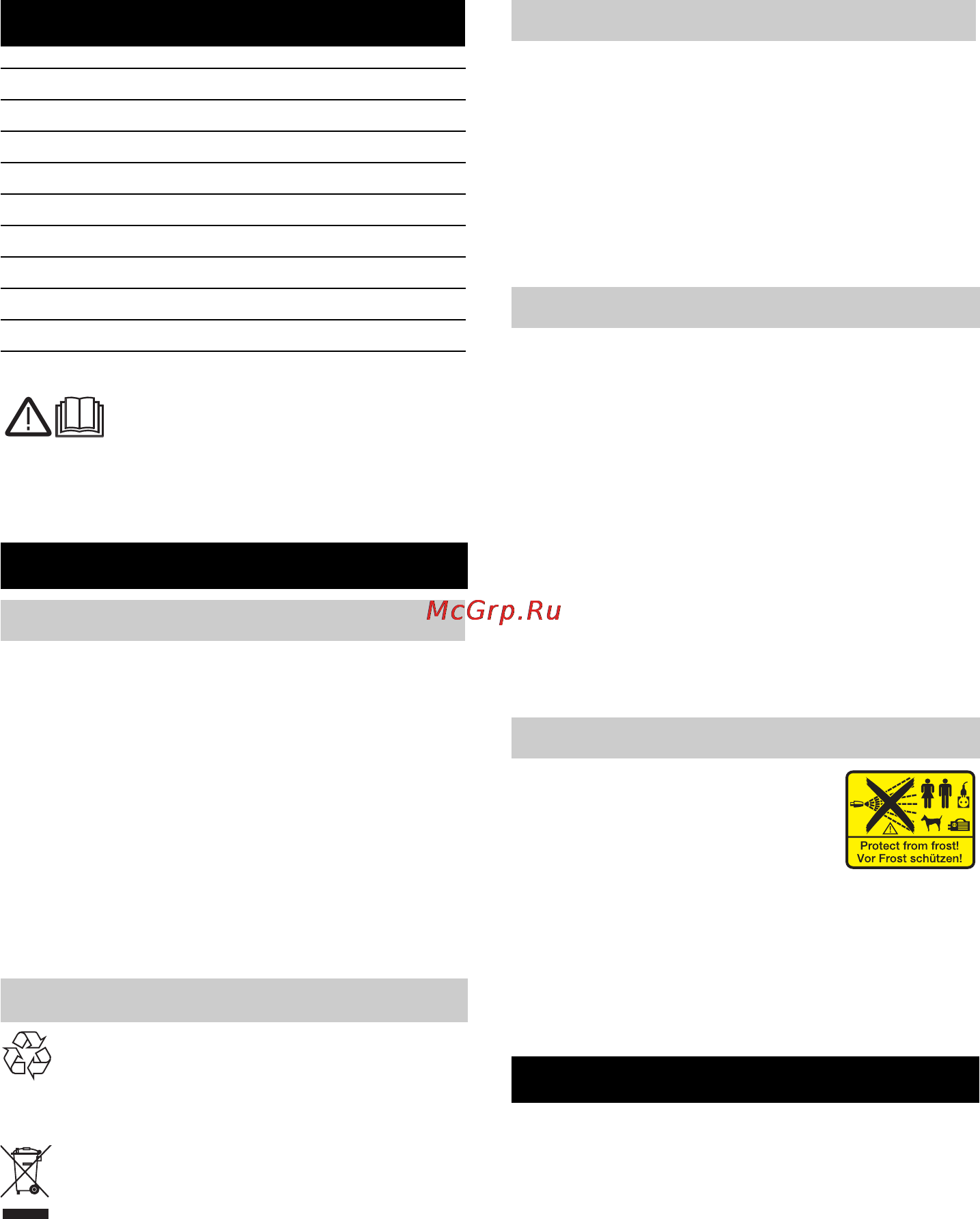 Karcher K 3.65 MD EU [79/212] Sisällysluettelo