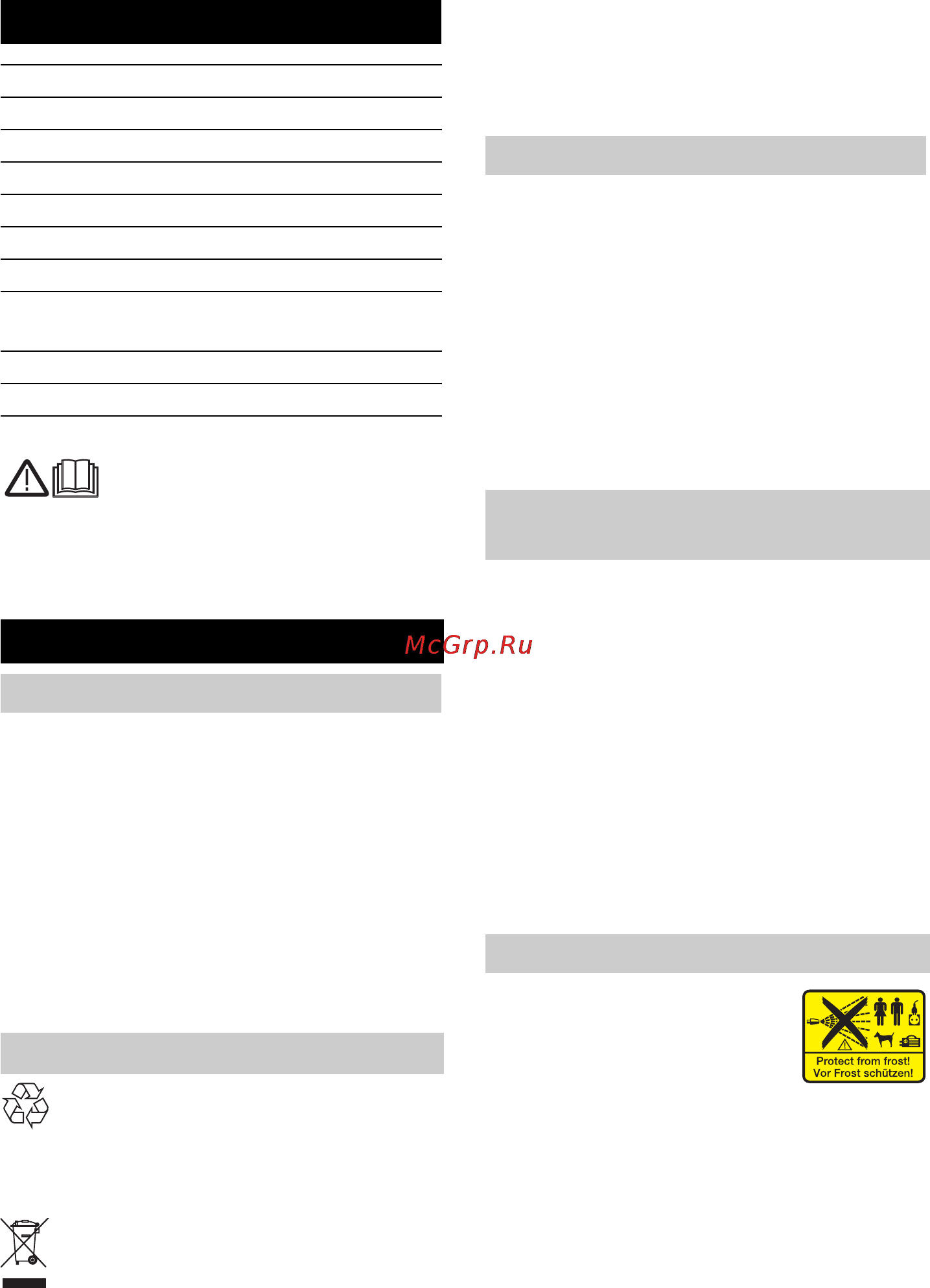 Karcher K 3.700 [228/258] Satura rādītājs