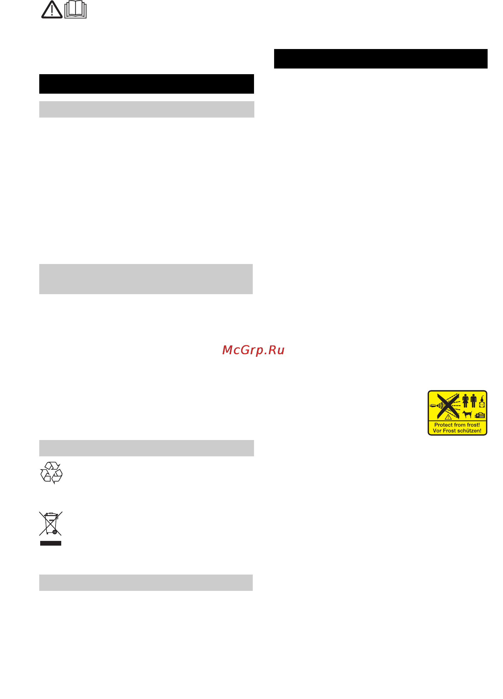 Karcher K 4.68 MD [119/172] Bezpečnostné pokyny